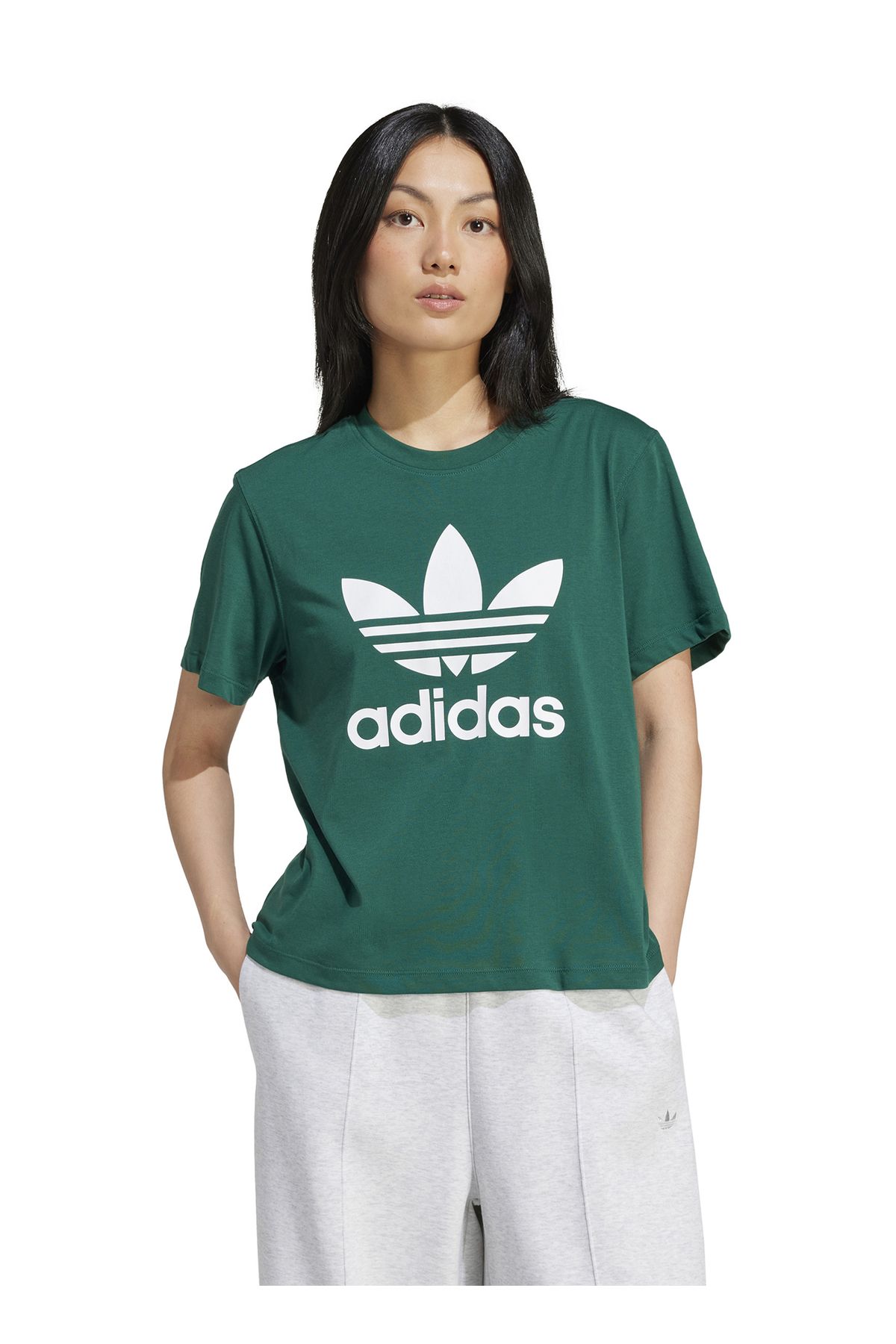 Womens green adidas t shirt store