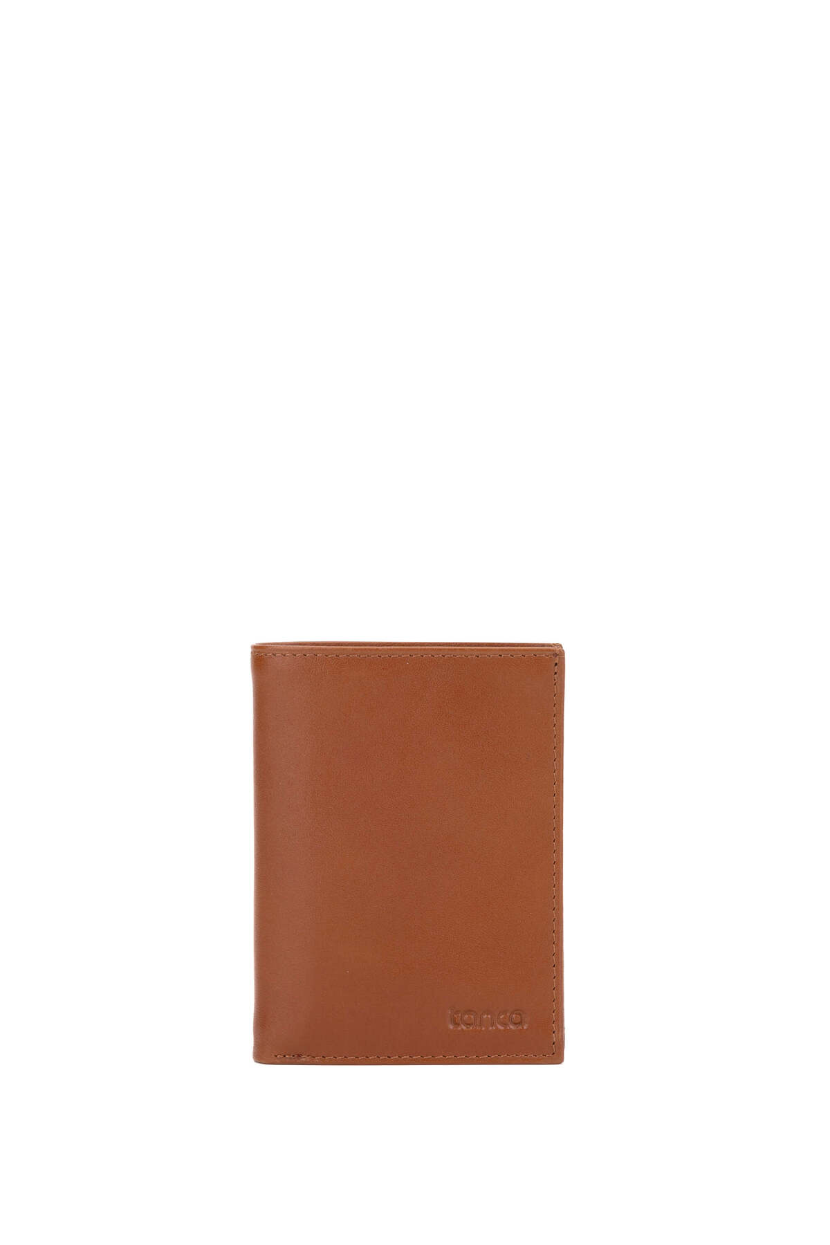 تامر تانجا کیف پول مردانه چرم اصل قهوه‌ای روشن