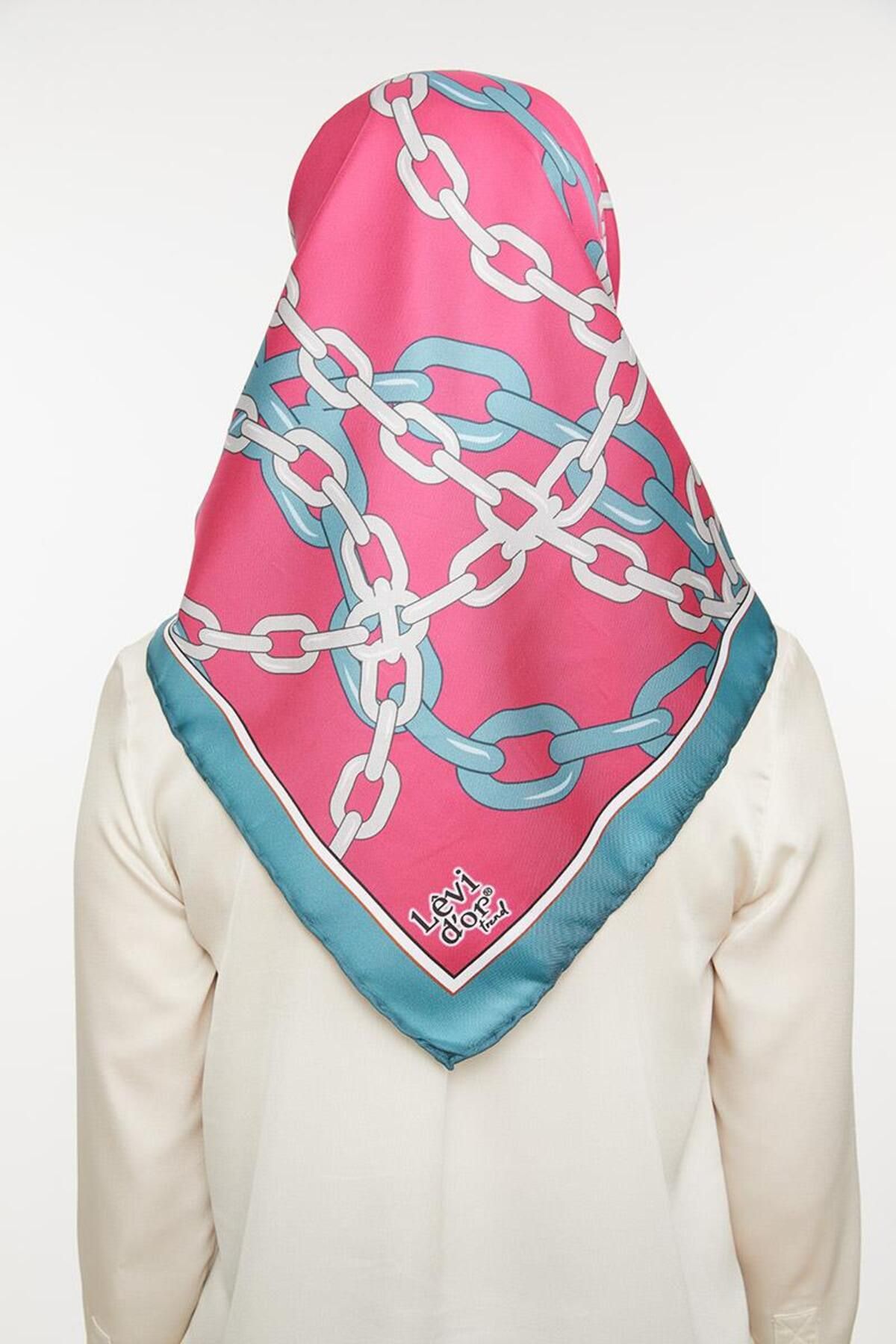 روسری خاکستری Twill Trend Grey اورجینال Levidor