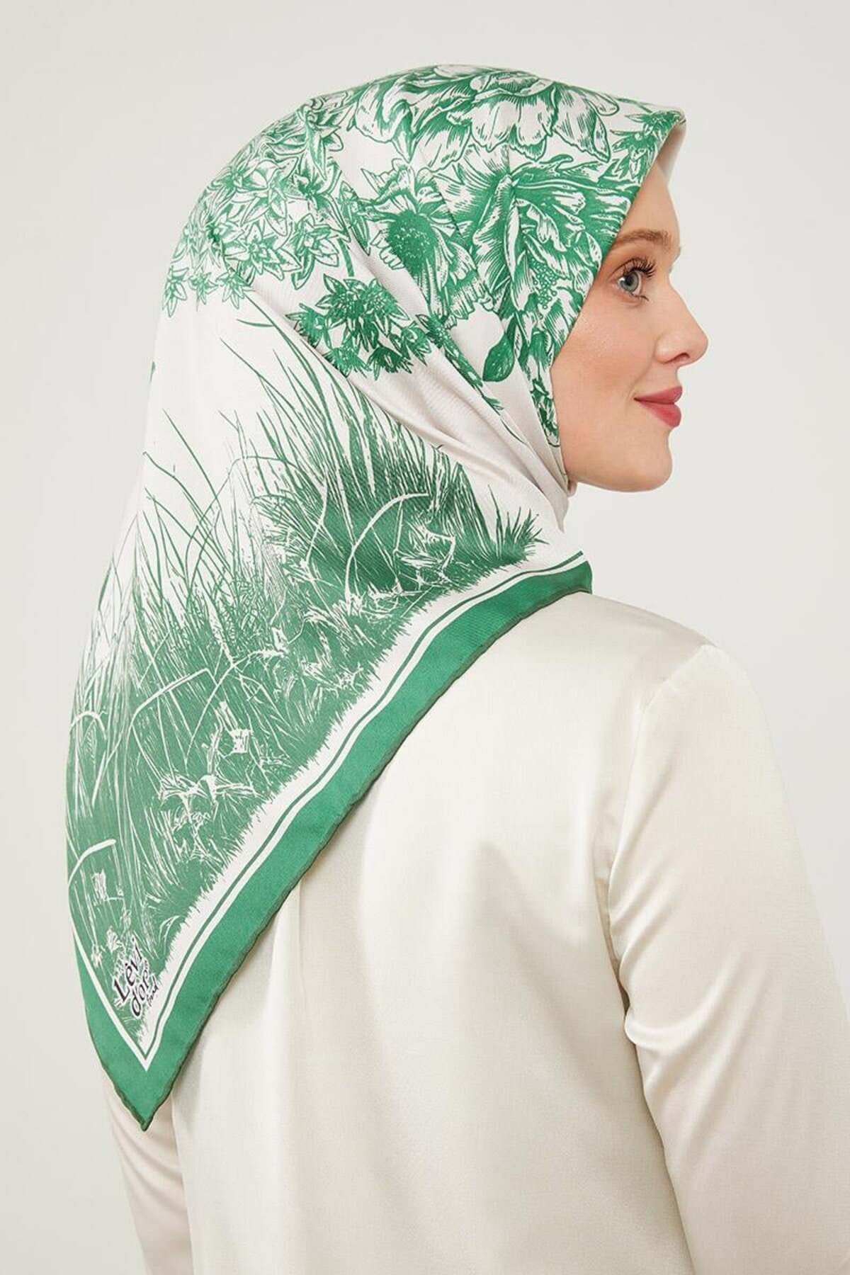 روسری سبز Twill Trend Green Nehe Levidor