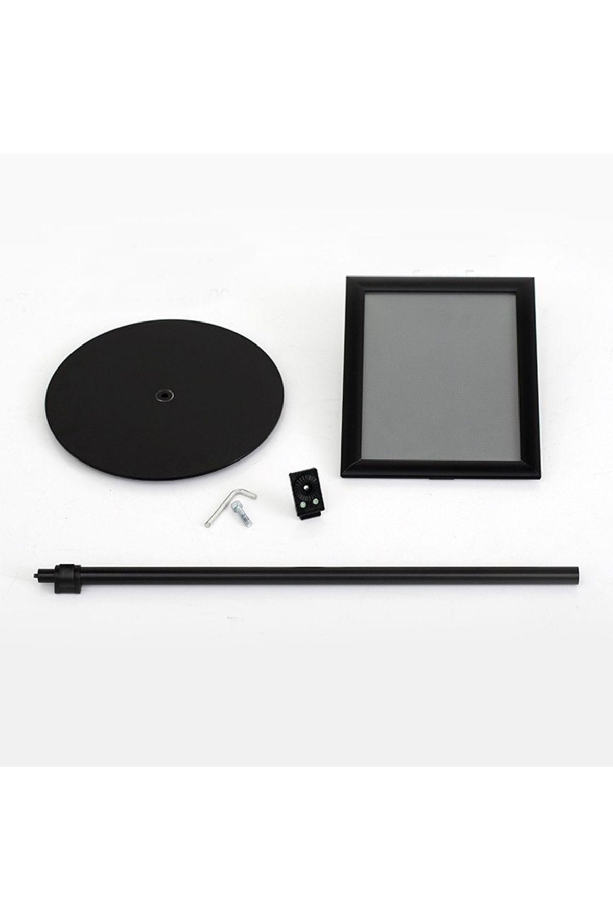 ÖzgürceSeç-A4 (21x30) Telescopic Stand Single Sided Menu Information Direction Board (Black) 6