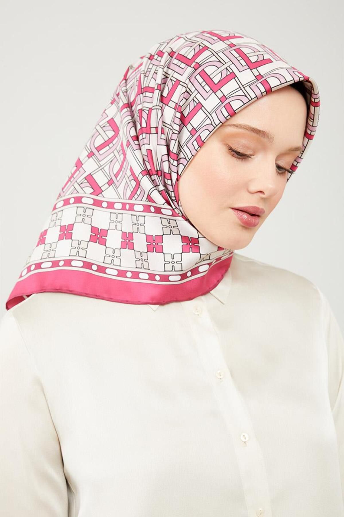 روسری صورتی Twill Trend Fuchia LVD Levidor