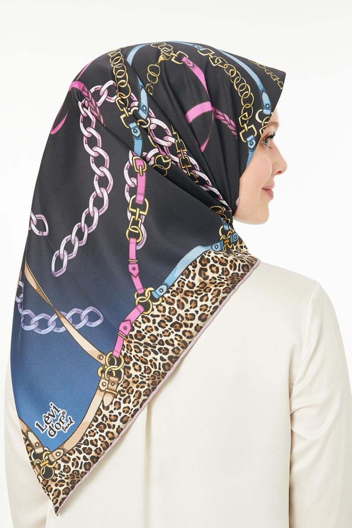 روسری صورتی Twill Trend Fuchsia اورجینال Levidor