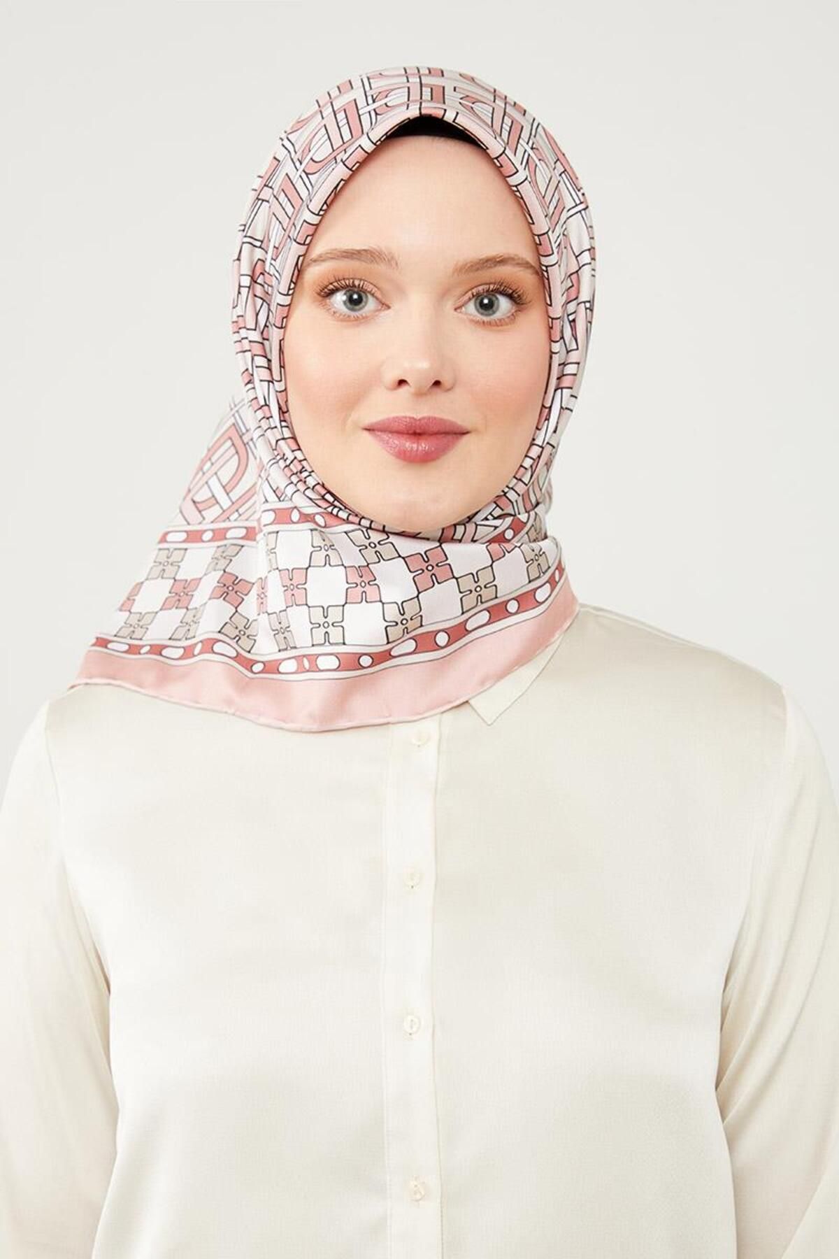 روسری صورتی Twill Trend LVD اورجینال Levidor