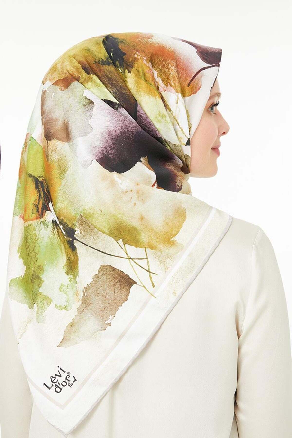 روسری چند رنگ Twill Trend اورجینال Levidor