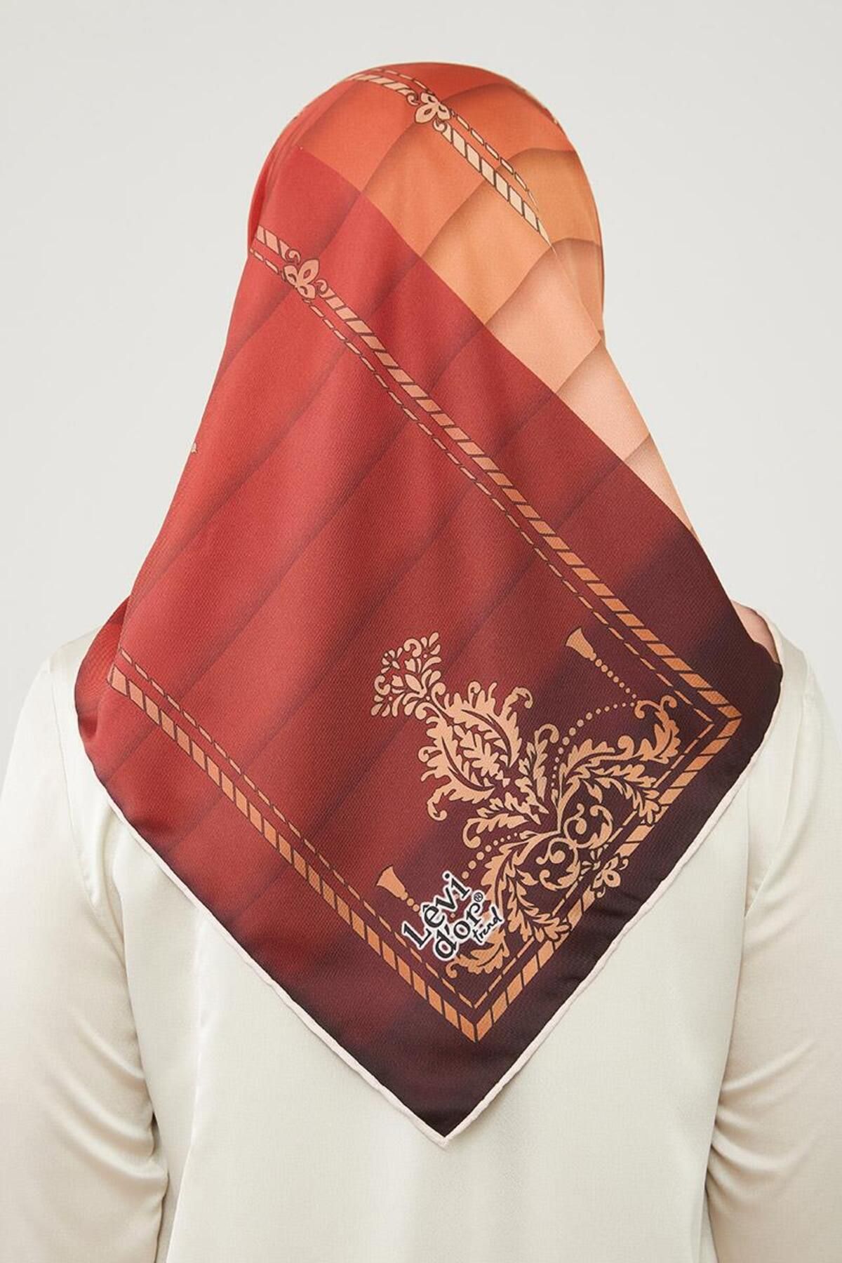 روسری قرمز Twill Trend اورجینال Levidor
