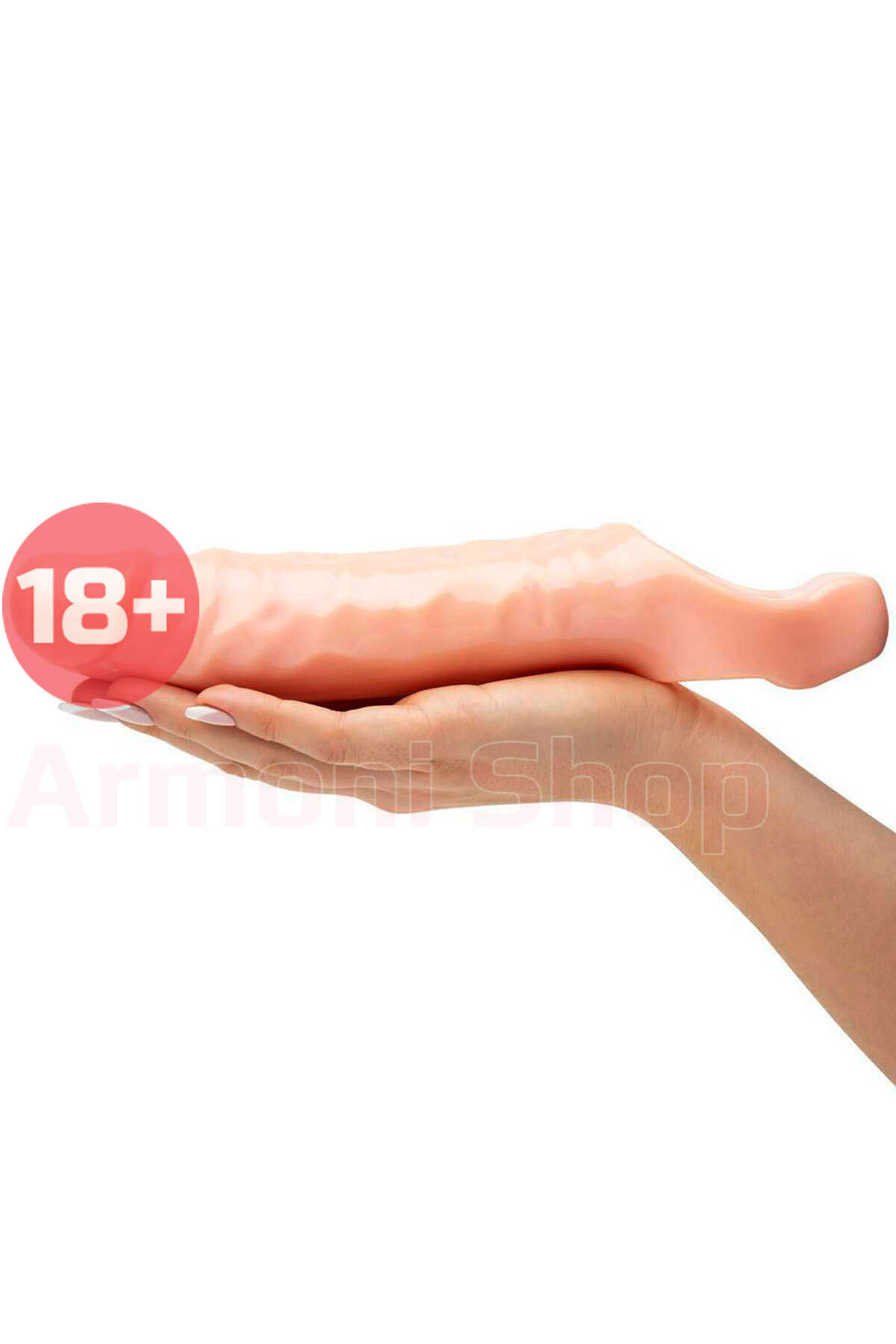 Uzatmalı Realistik Kalınlaştırıcı Penis Kılıfı 3