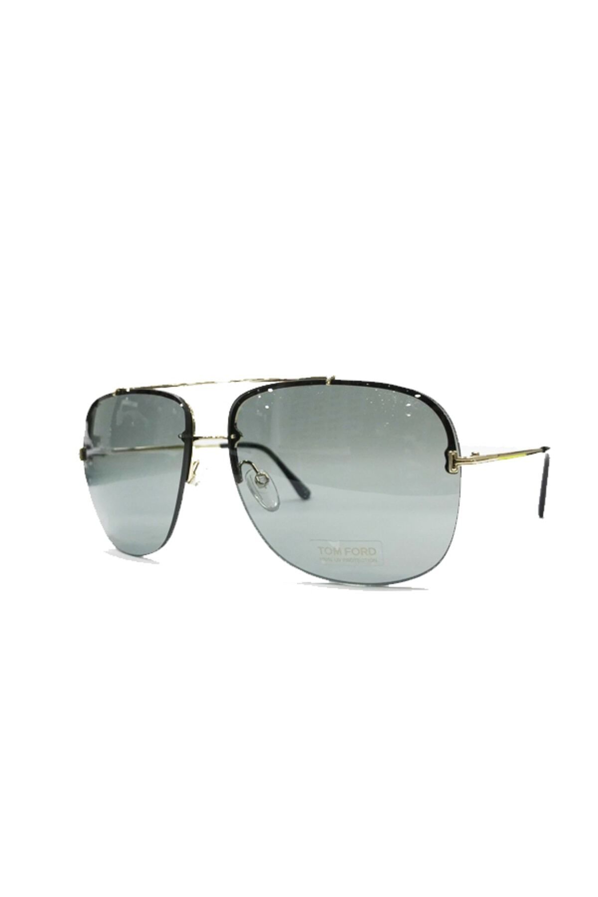 عینک آفتابی مردانه گوشه دار فلزی 0620 28a Tom Ford