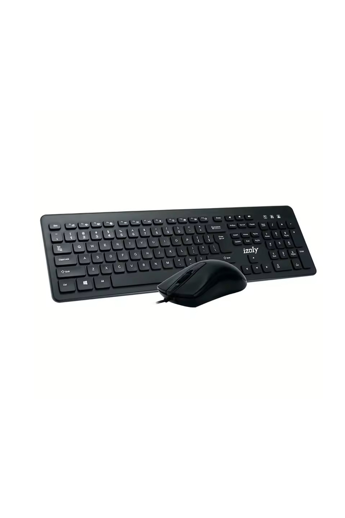 IZOLY KM9400 Q-F KLAVYE MOUSE KABLOLU SIYAH