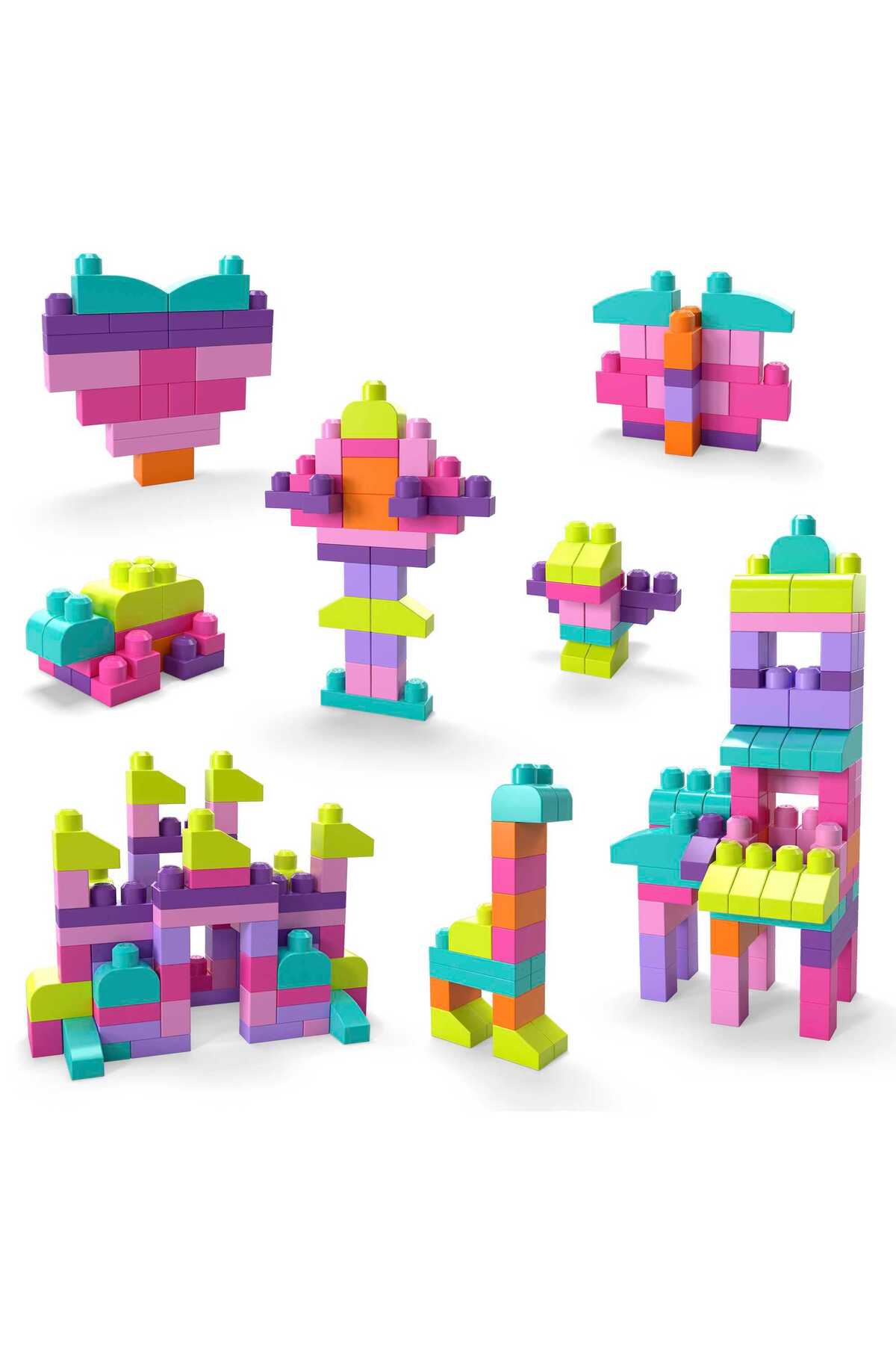 ام‌بی فِرست بیلدرز کیف بزرگ ساخت‌وساز ۸۰ عددی صورتی – DCH62