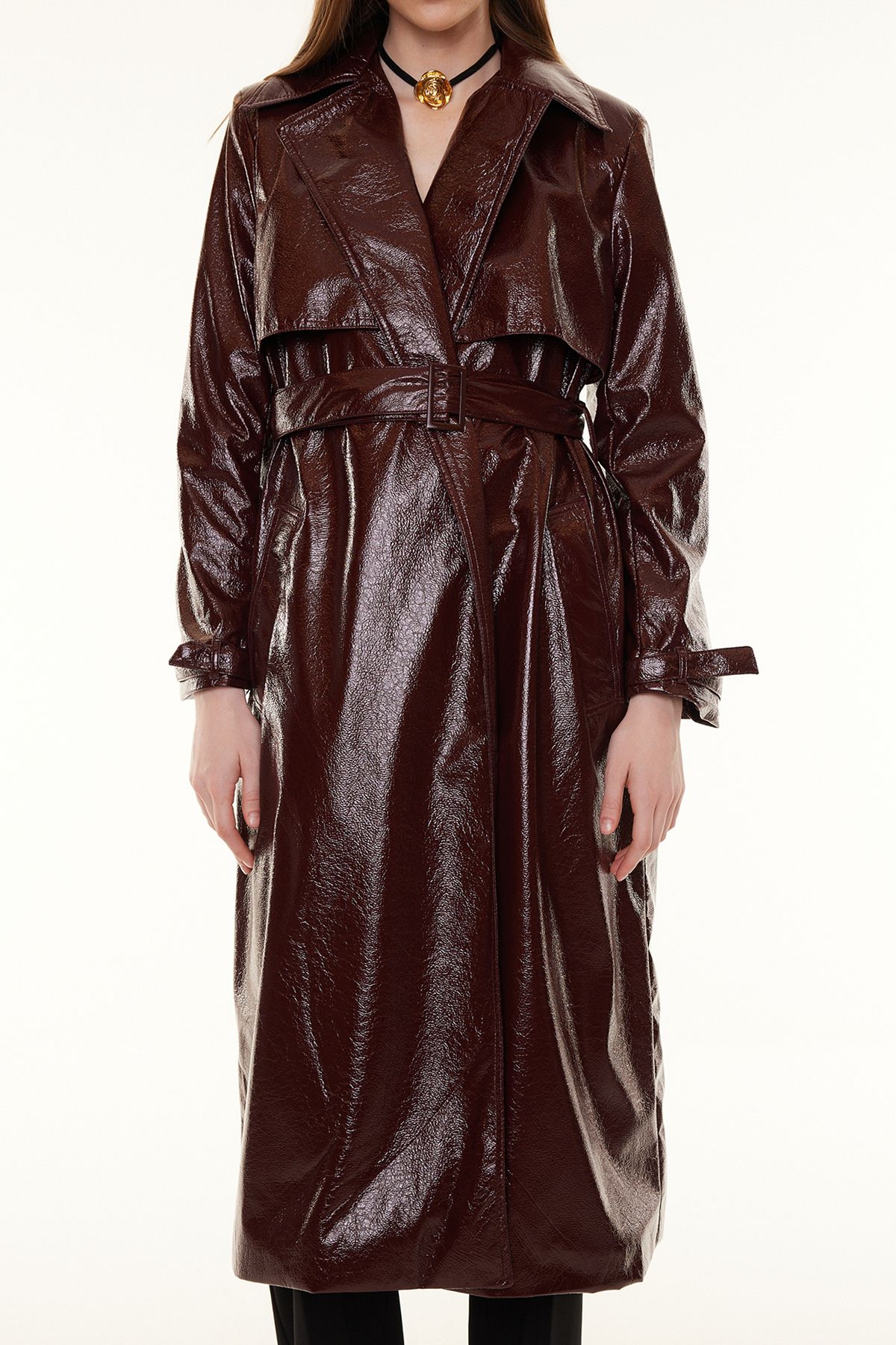 River island vinyl trench coat new arrivals