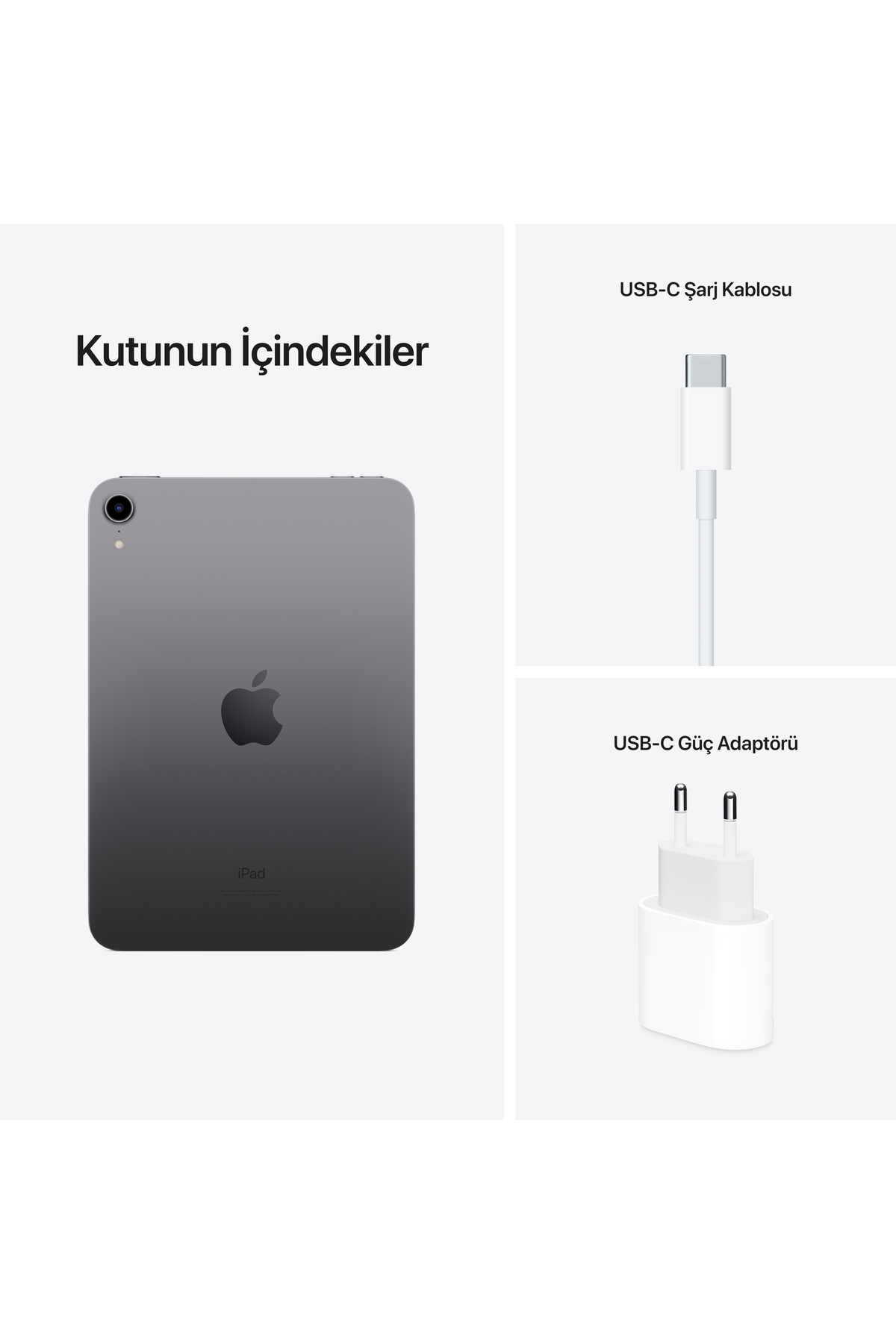 Apple iPad Mini 6.Nesil 64 GB Wi-Fi+Cellular Uzay Grisi Tablet