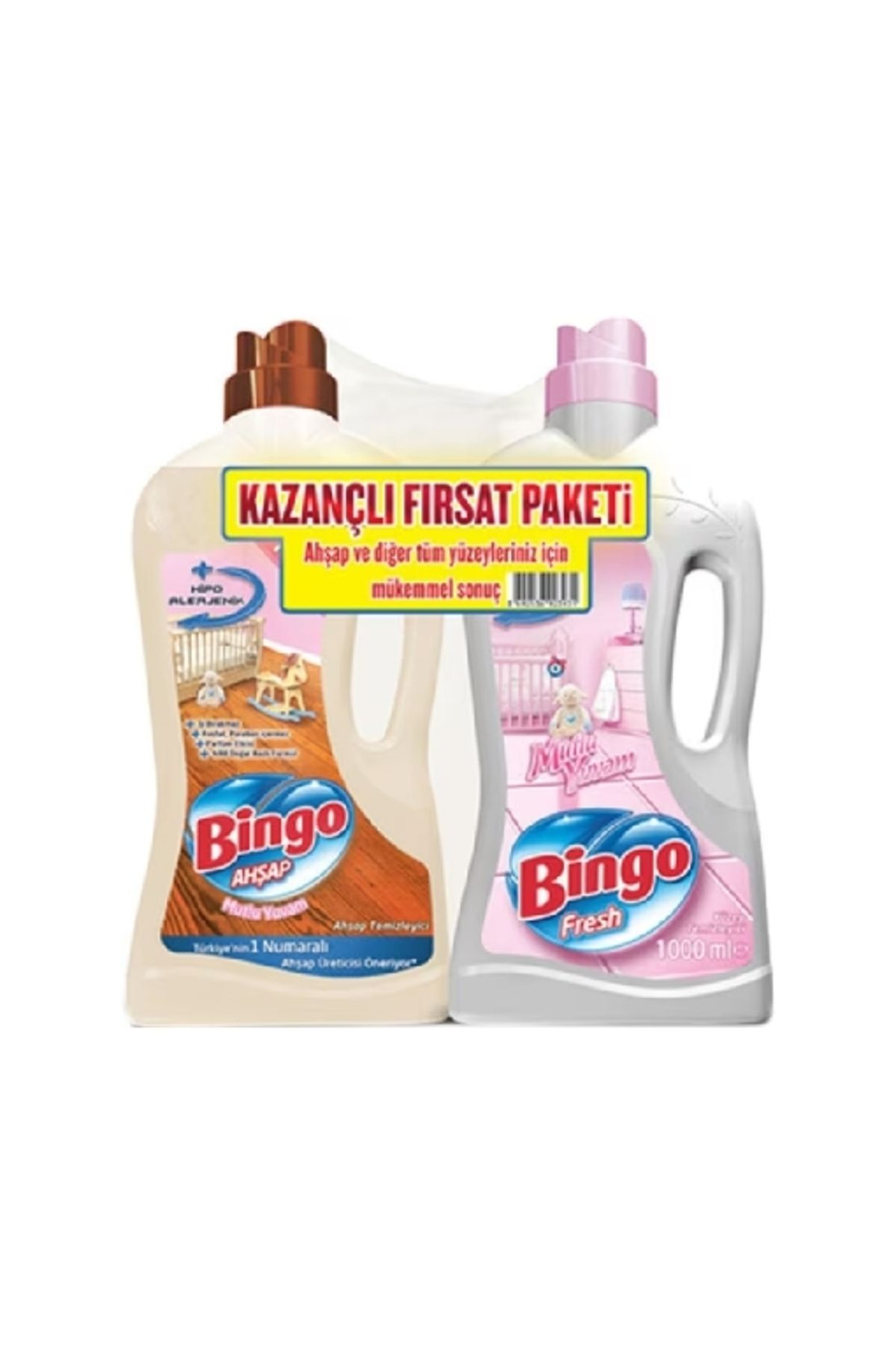 Bingo Ahşap 2x1 Lt. Sandal Ağacı Mutlu Yuvam (2'Lİ)