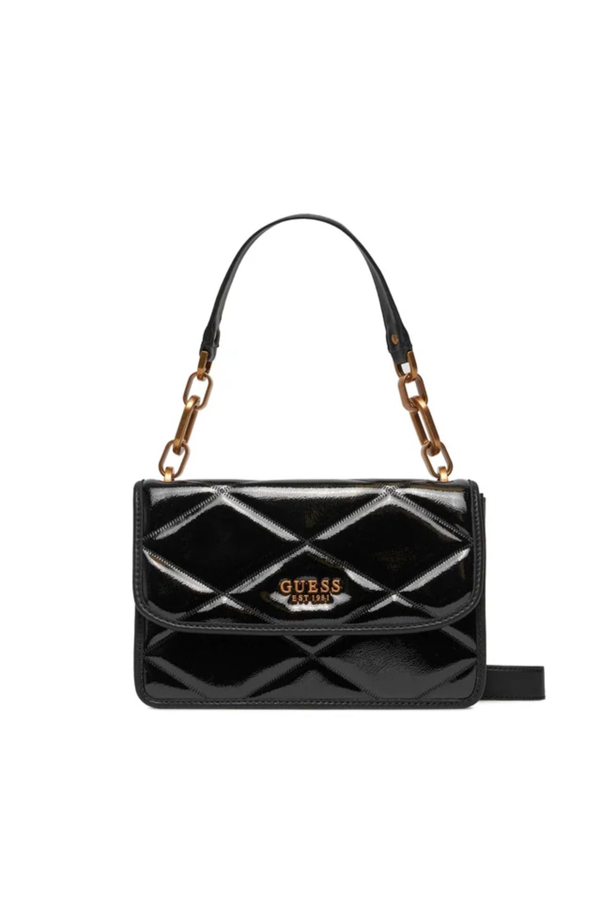 Guess Women s Logo Chain Strap Black Shoulder Bag HWQP91 91200 BLA Trendyol