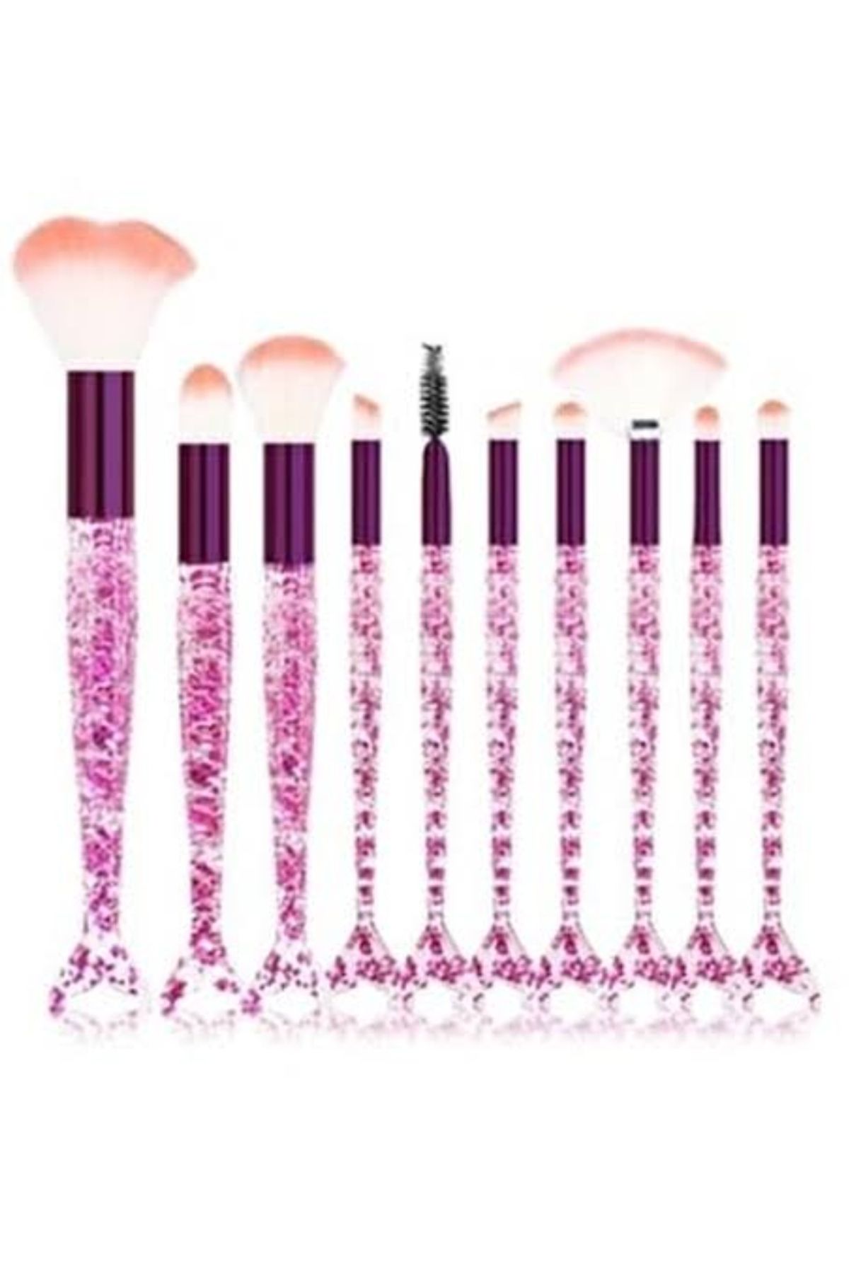 ست براش گلیتر مدل ماهی 10 Rival Beauty