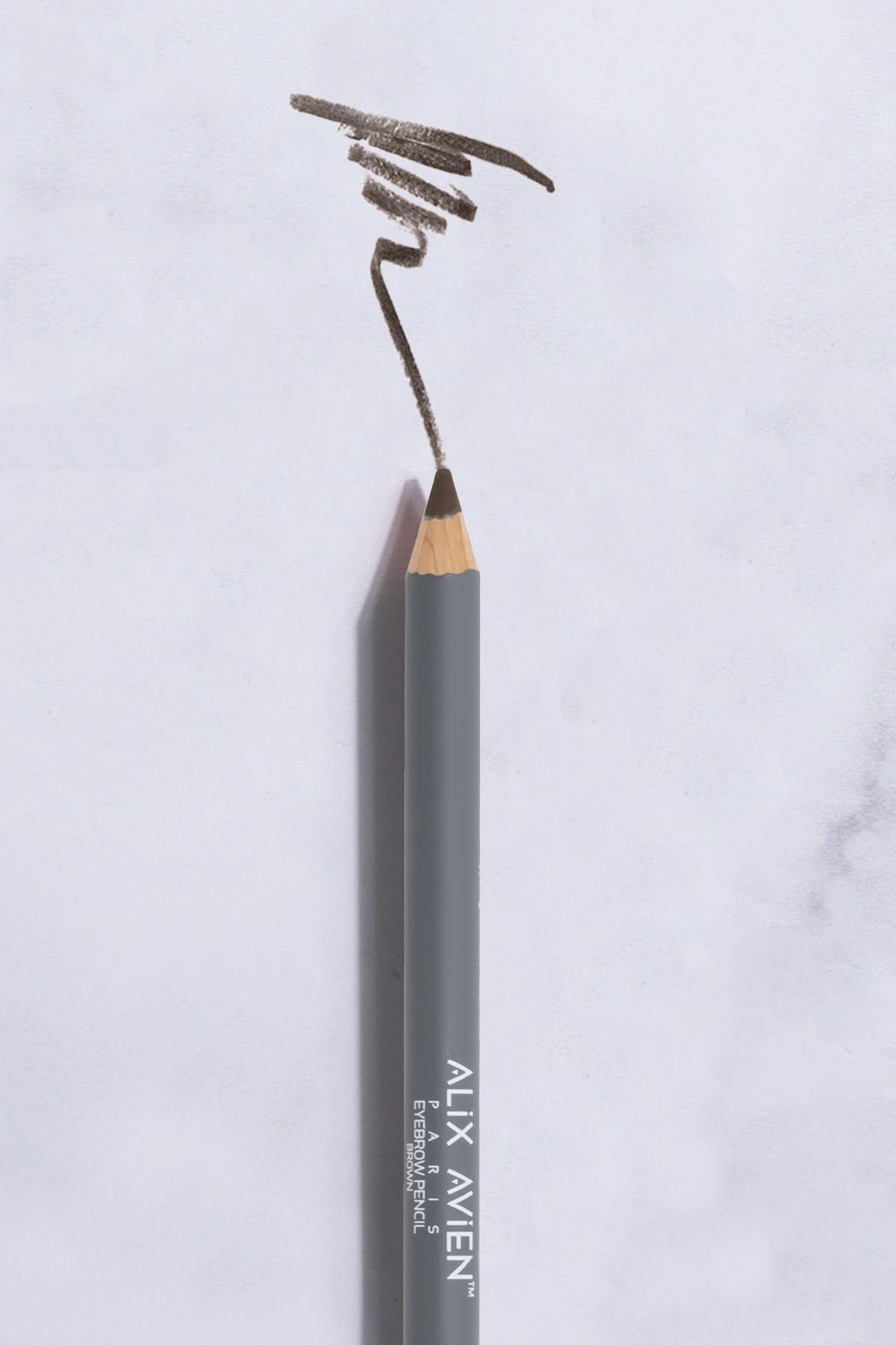 Alix Avien مداد ابرو با قلم ابرو قهوه ای