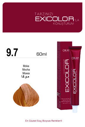 Exicolor 9.7 MOKA Kalıcı Krem Saç Boyası 60ml