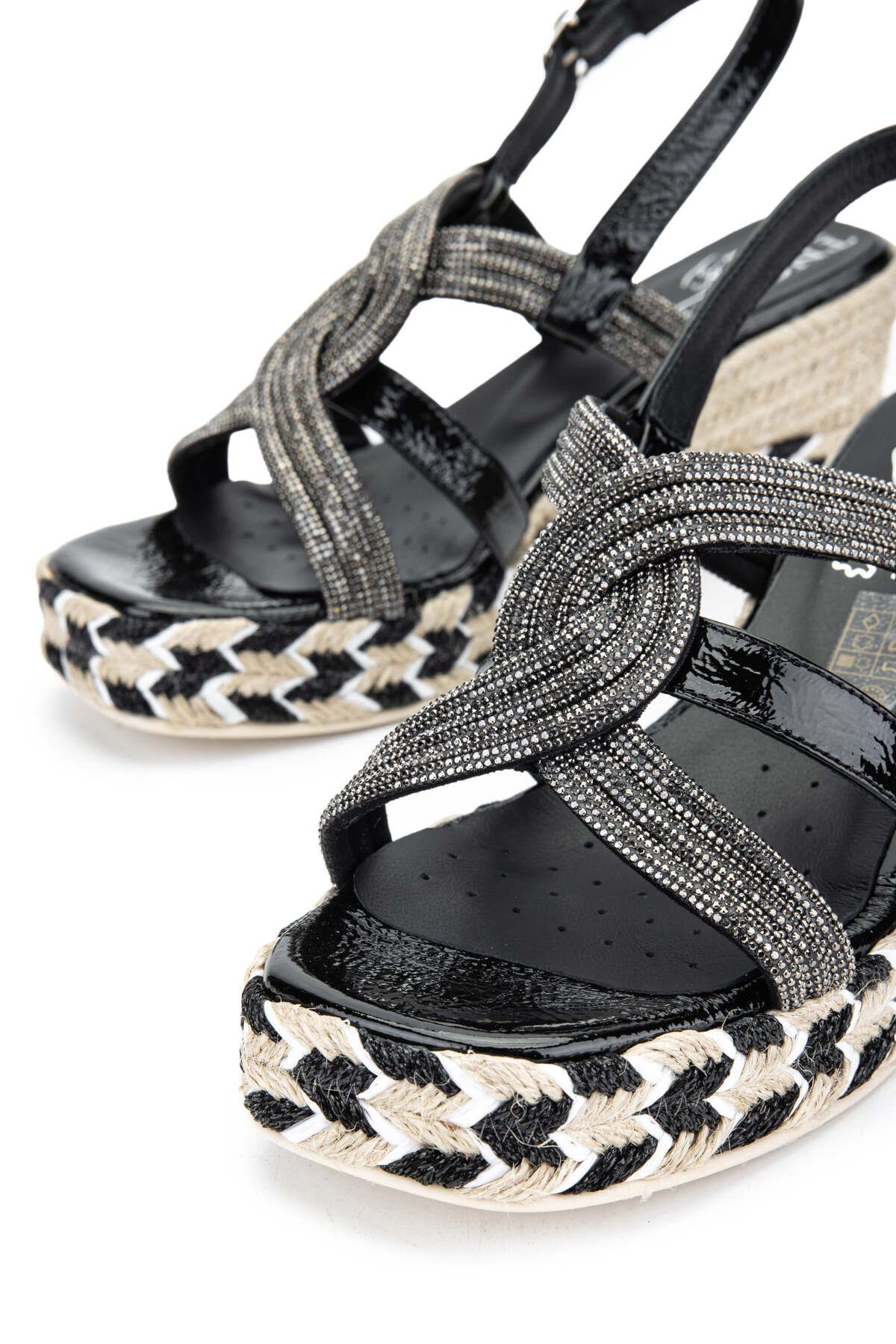 Relax-Anatomic Women's Genuine Leather Black Heeled Sandals 3