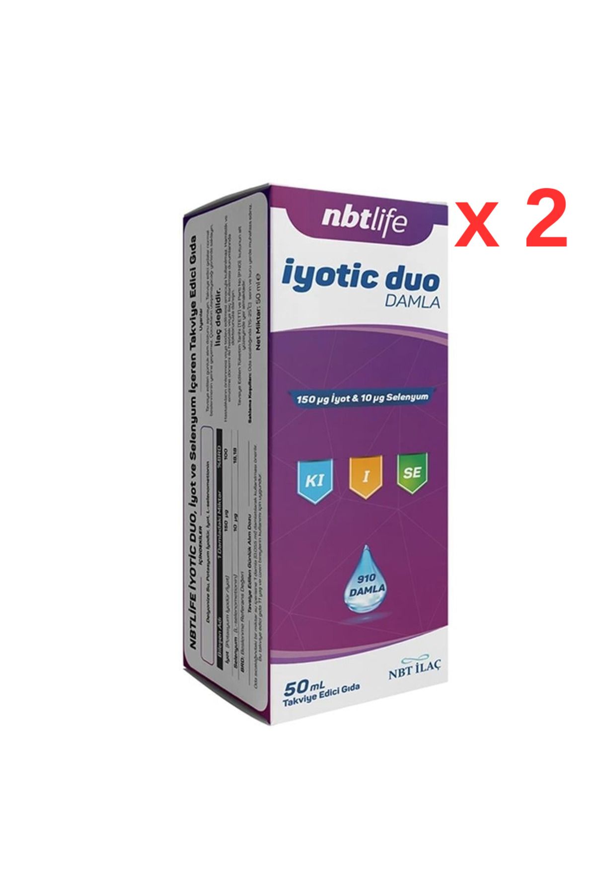 Nbt İlaç Nbt Life Iyotic Duo 50 мл Капли — 2 шт. 86806455303192