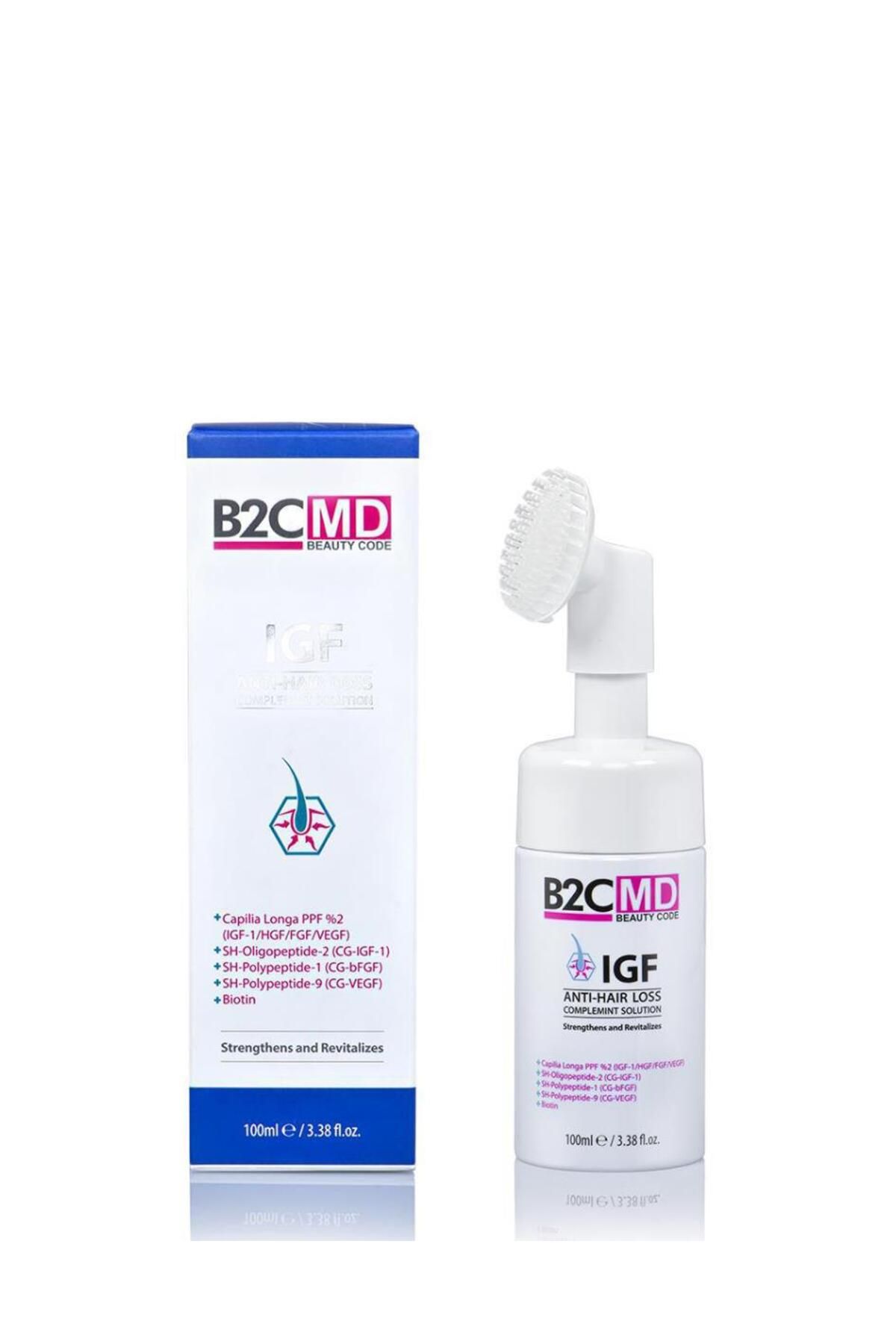 محلول ضد ریزش مو حاوی IGF Growth Factor 100ml B2CMD