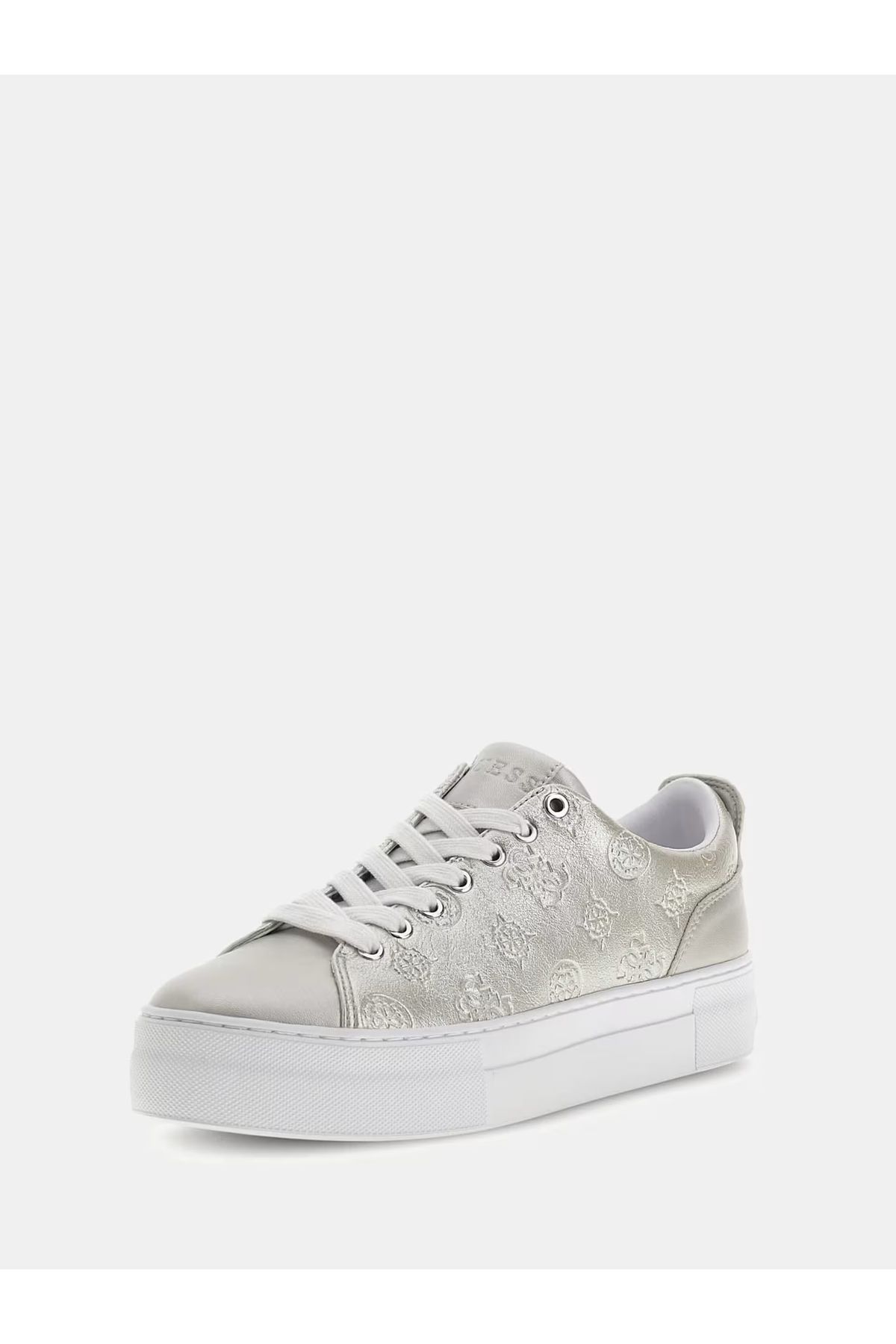 Guess Sneakers Silver colored Flat Trendyol