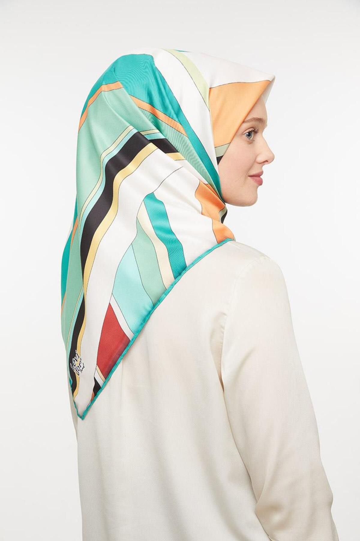 روسری سبز Twill Trend Green اورجینال Levidor