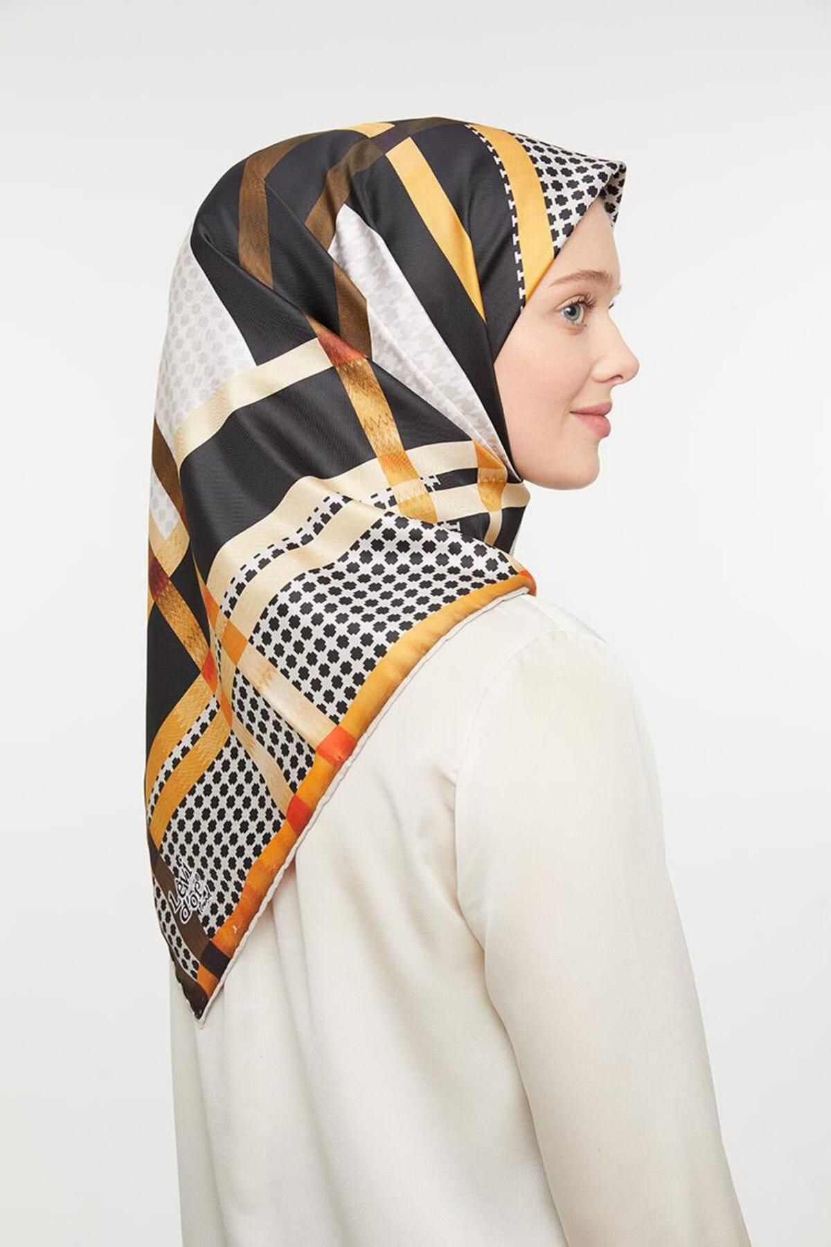 روسری چند رنگ Twill Trend اورجینال Levidor