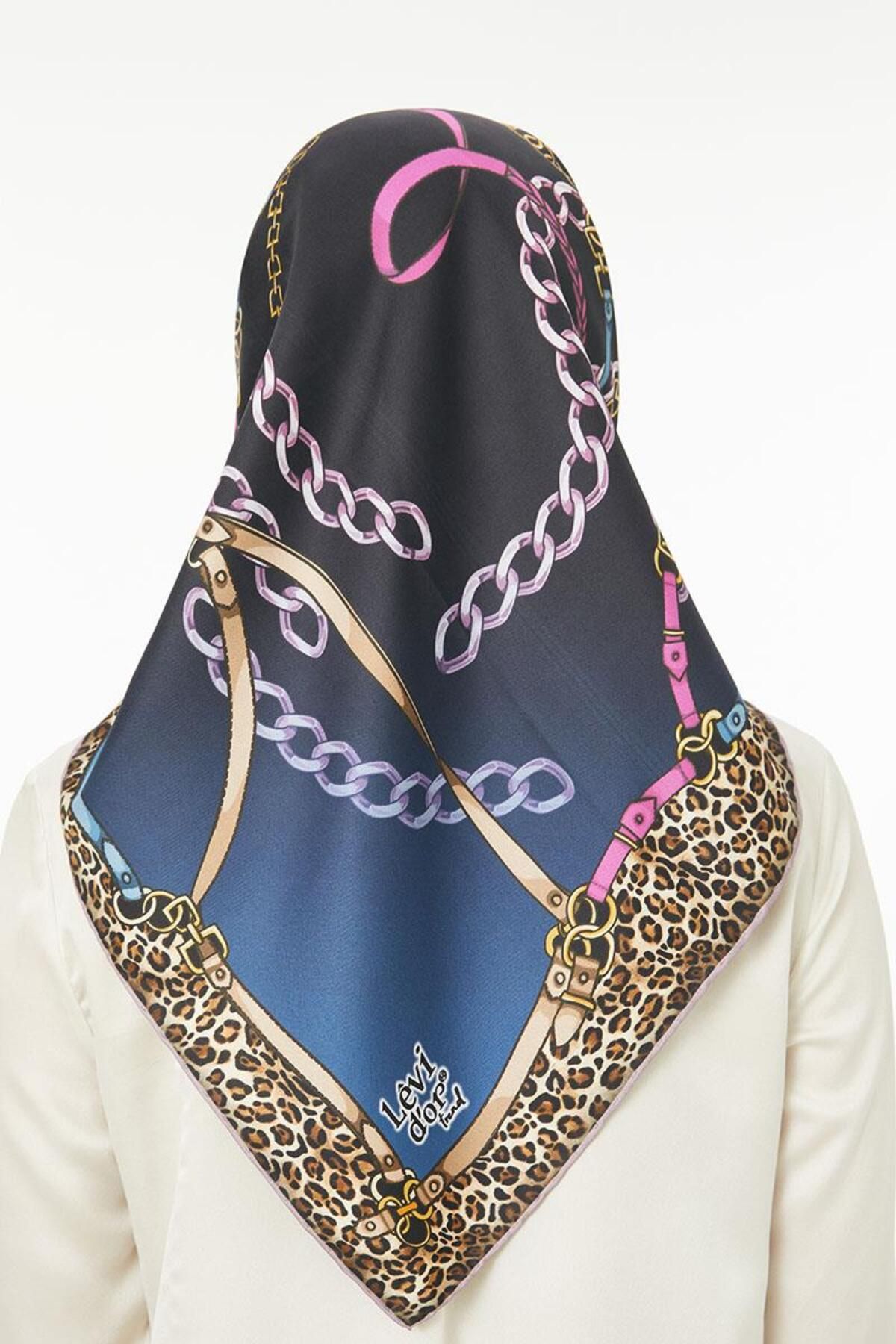 روسری صورتی Twill Trend Fuchsia اورجینال Levidor
