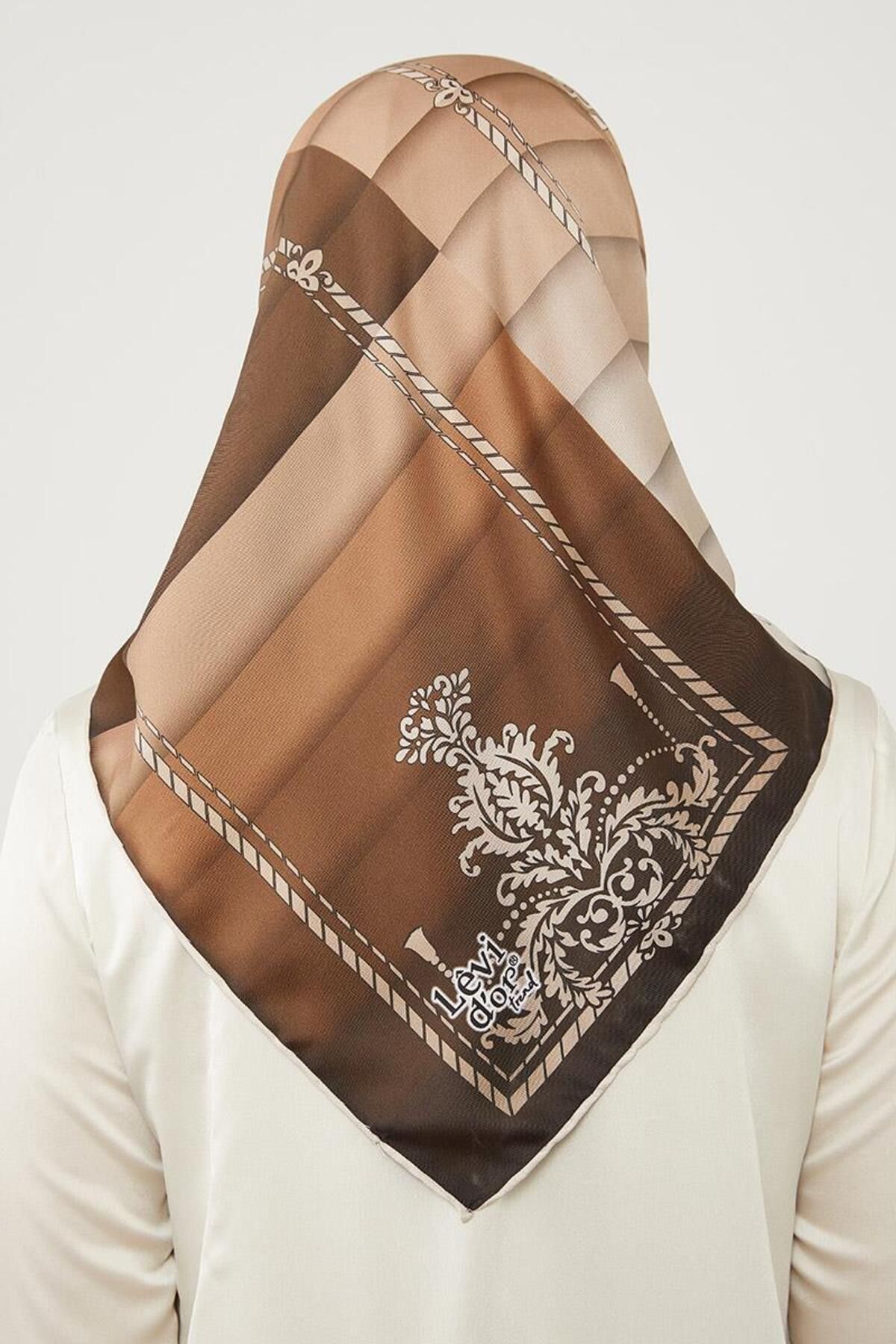 روسری چند رنگ Twill Trend Color اورجینال Levidor