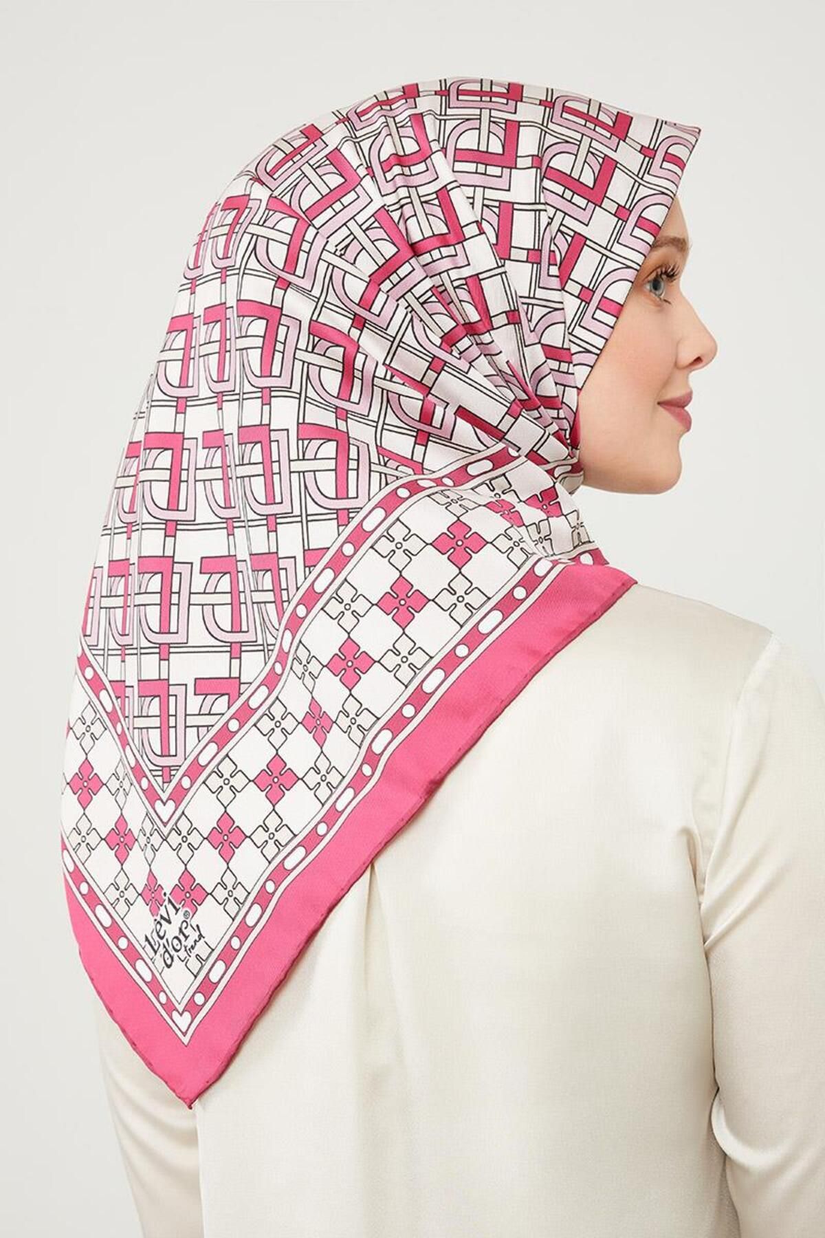 روسری صورتی Twill Trend Fuchia LVD Levidor
