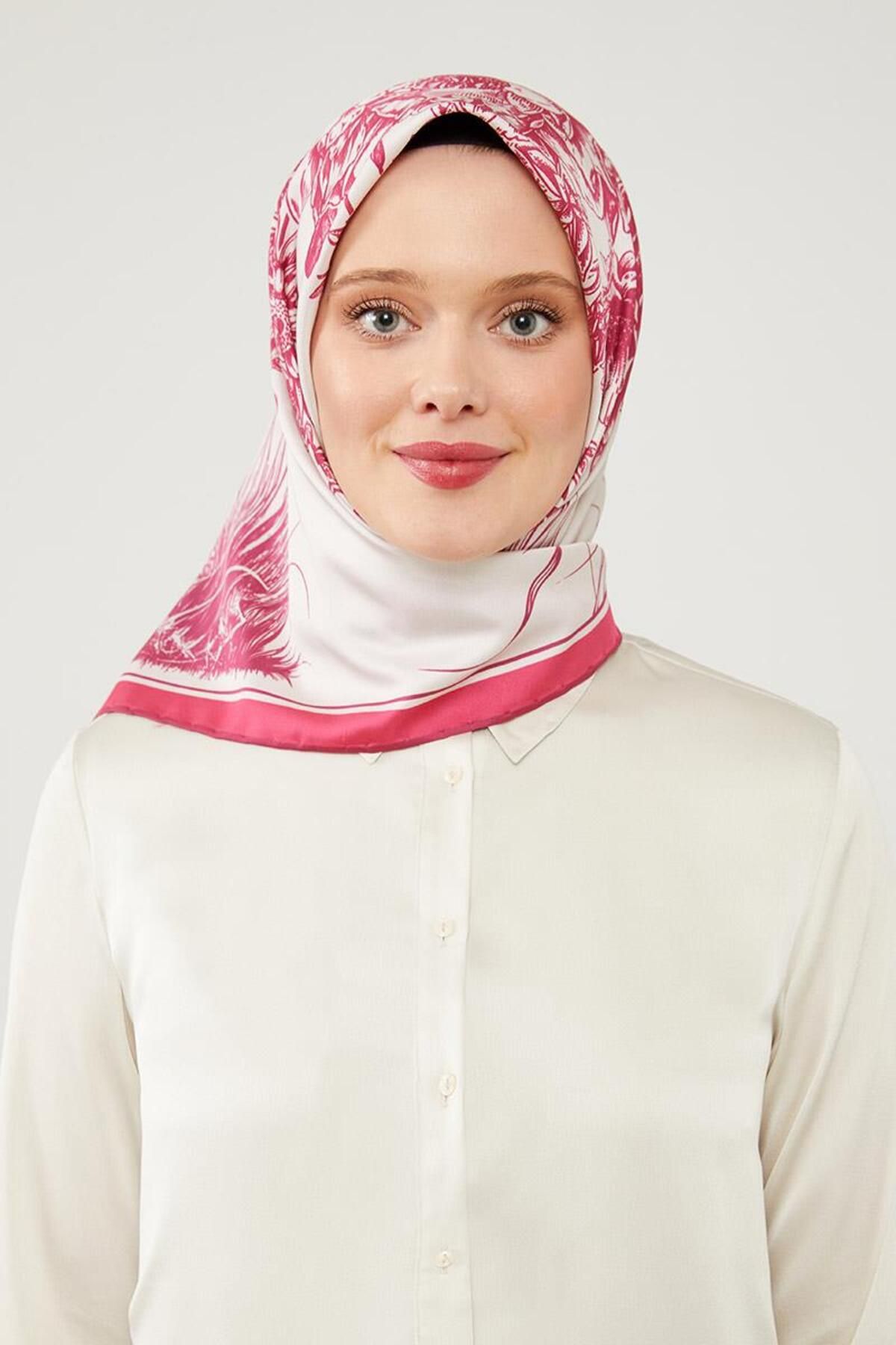 روسری صورتی Twill Trend Fuchsia اورجینال Levidor