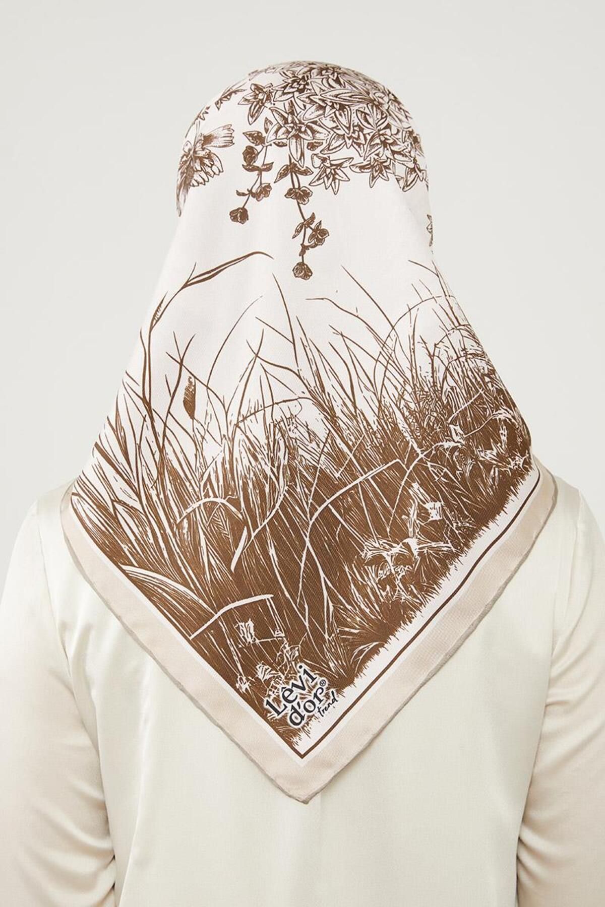 روسری چند رنگ Twill Trend الگوی ویزون Levidor