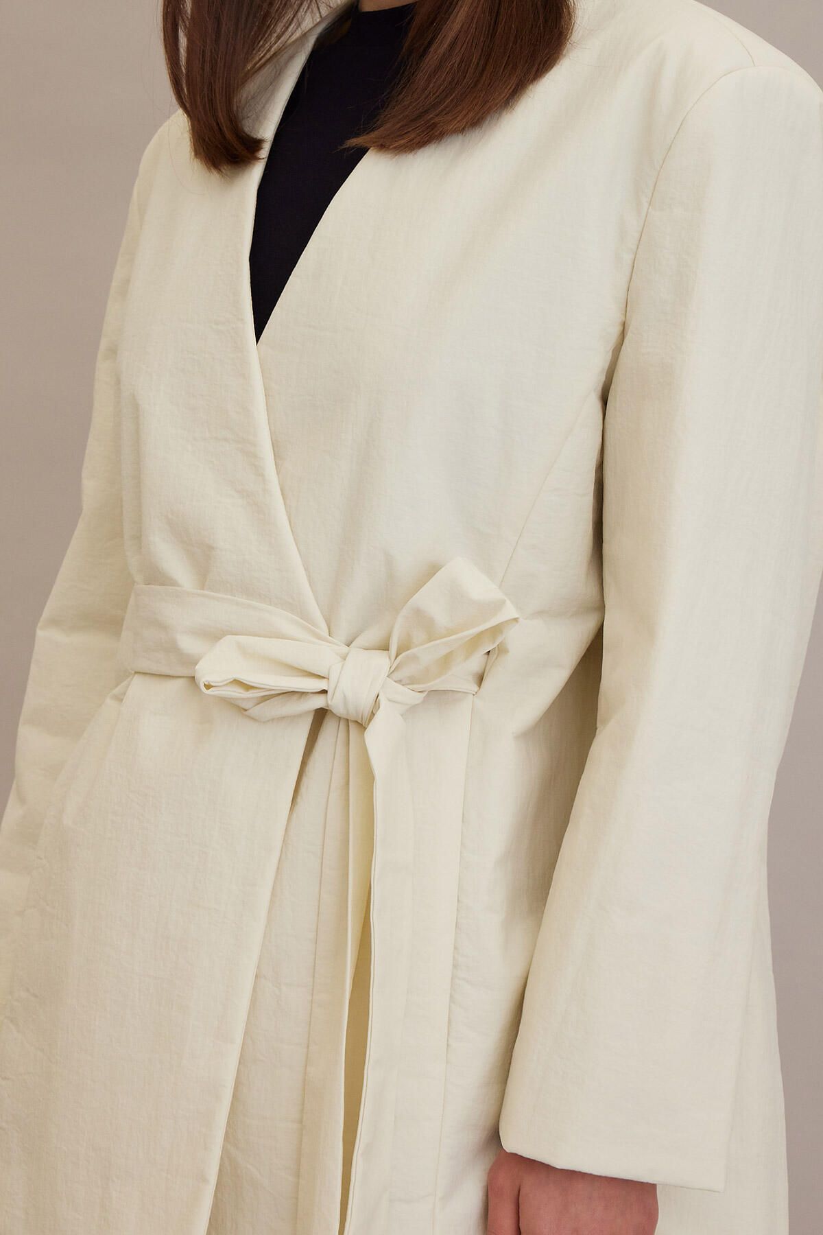 Manuka-KIMONO STYLE FILLED BLAZER JACKET VANILLA 4