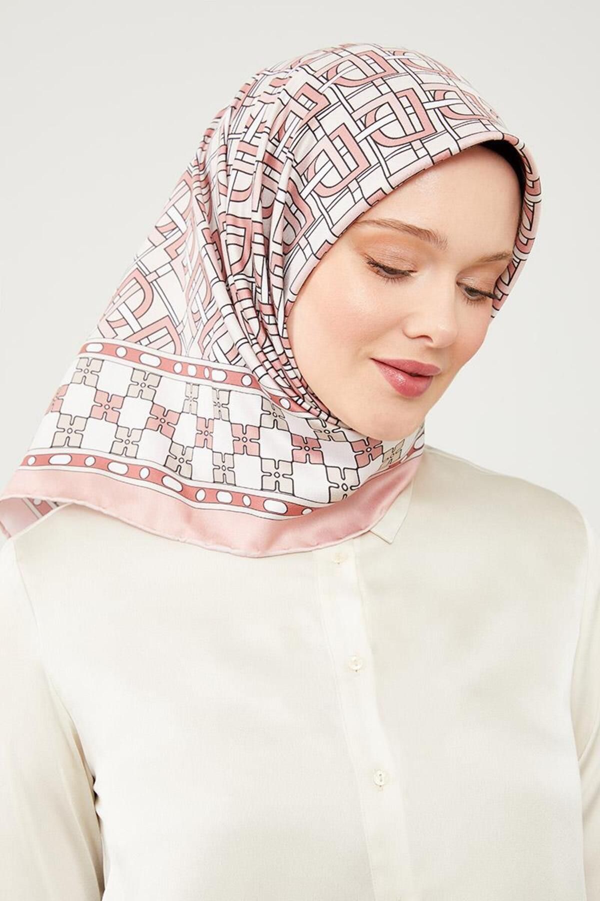 روسری صورتی Twill Trend LVD اورجینال Levidor