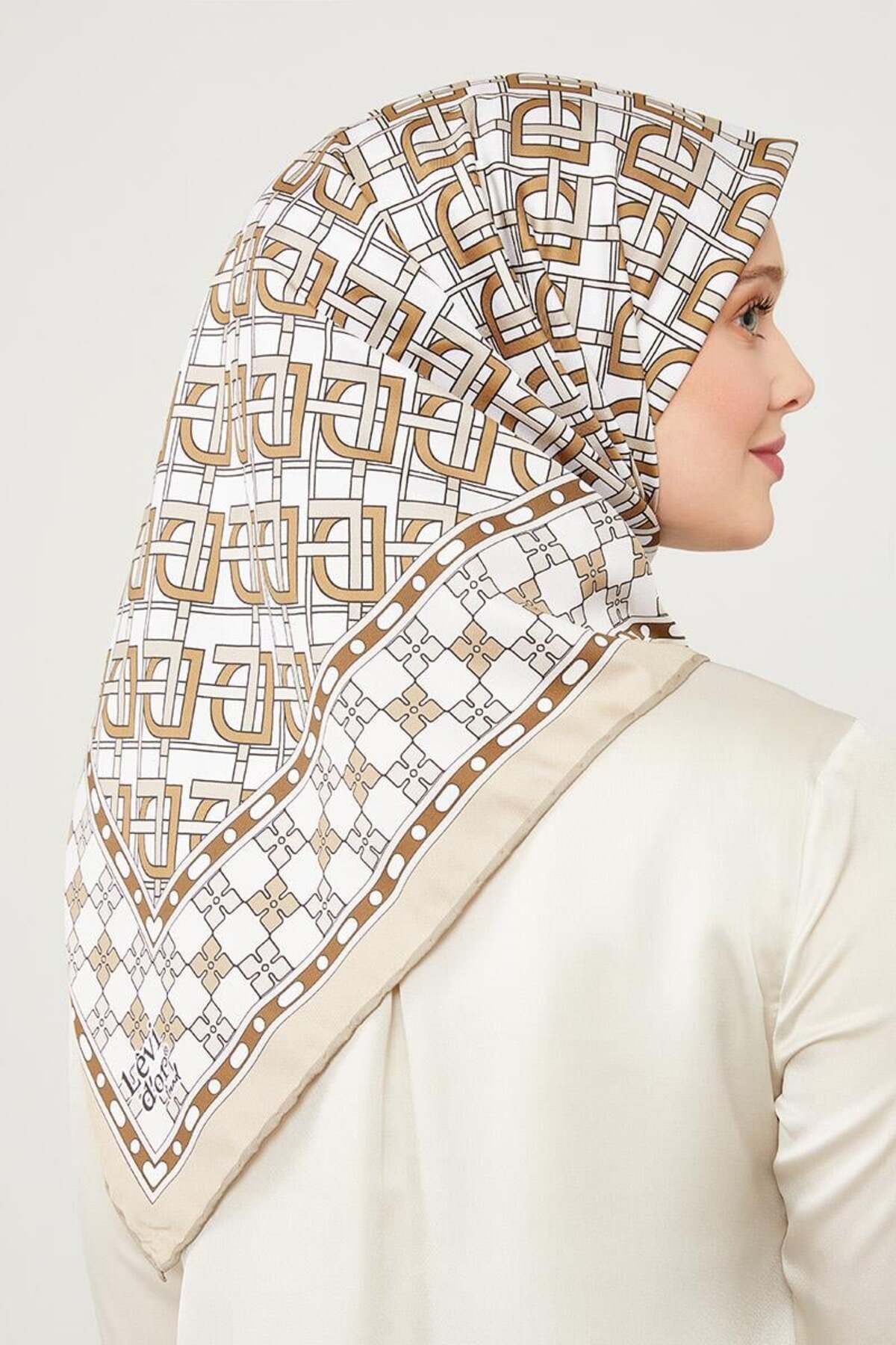 روسری چند رنگ Twill Trend اورجینال Levidor