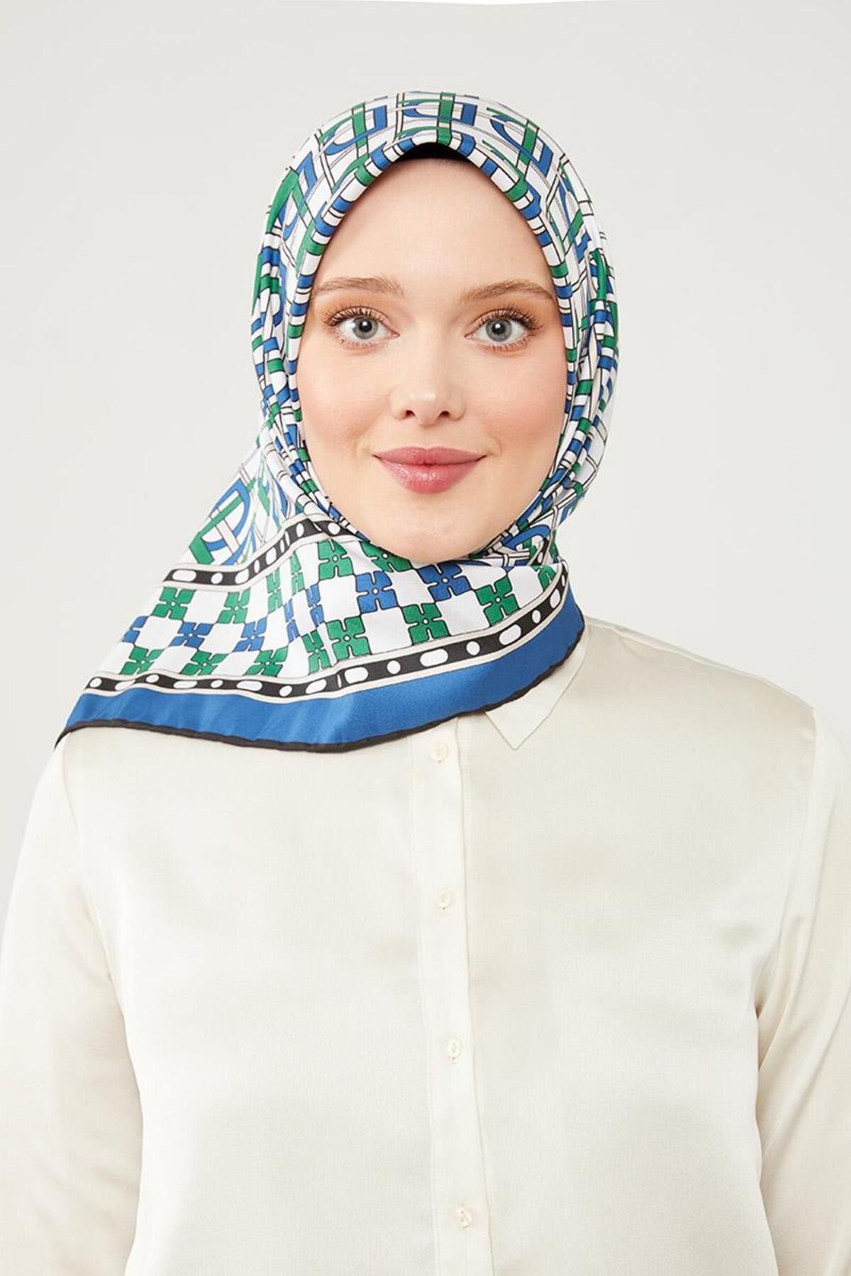 روسری آبی Saks LVD Twill Trend Levidor