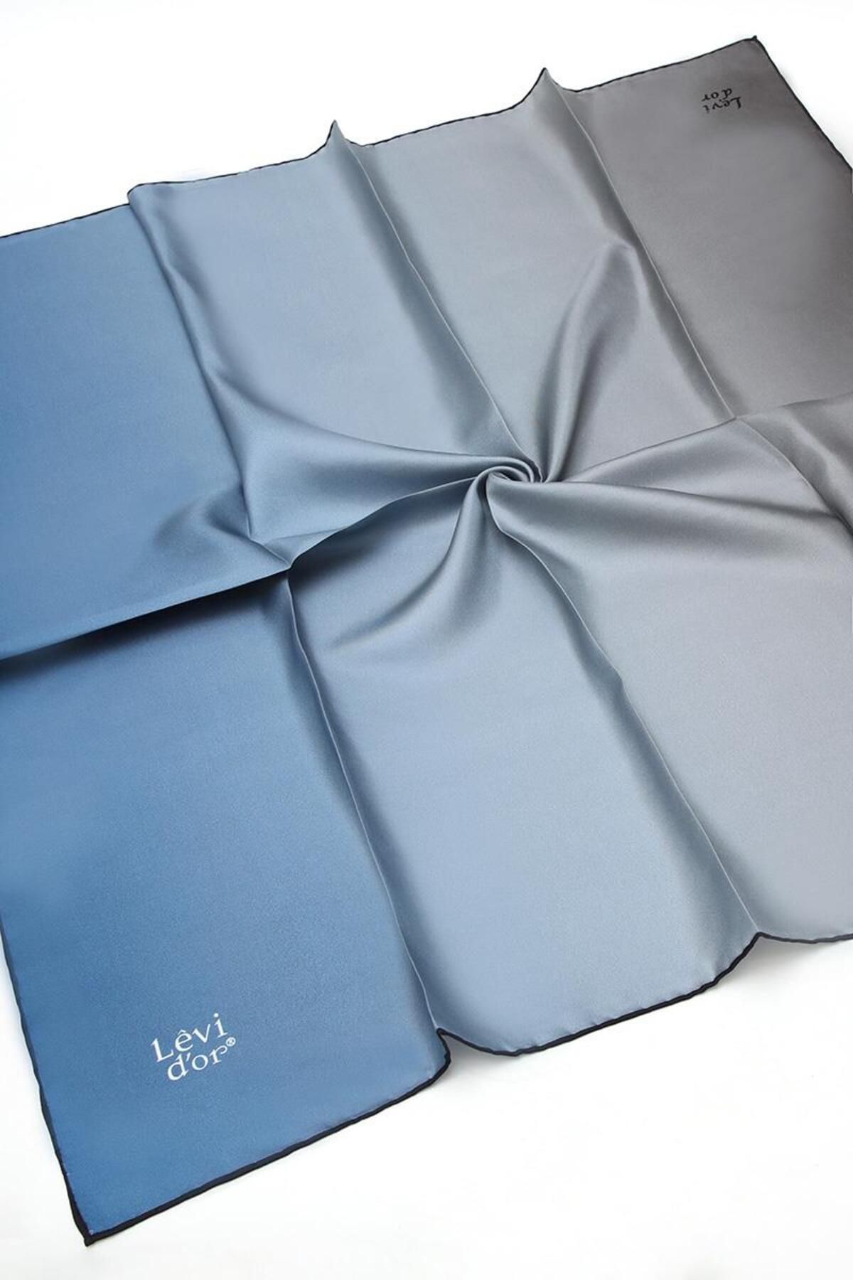روسری آبی Ipek Twill Baby Blue Levidor