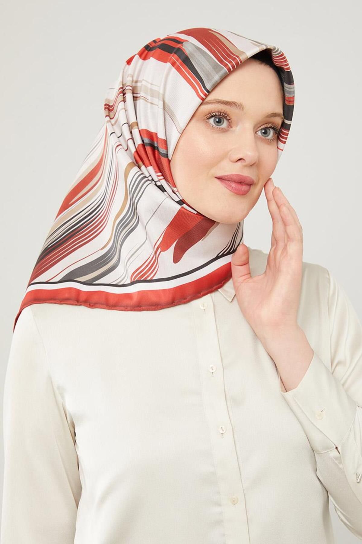روسری قرمز Twill Trend اورجینال Levidor