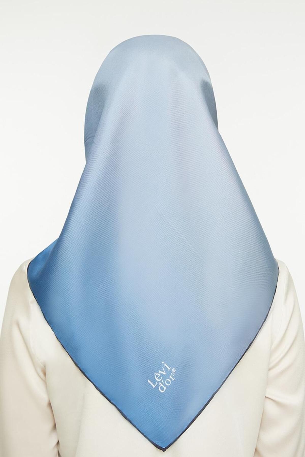 روسری آبی Ipek Twill Baby Blue Levidor