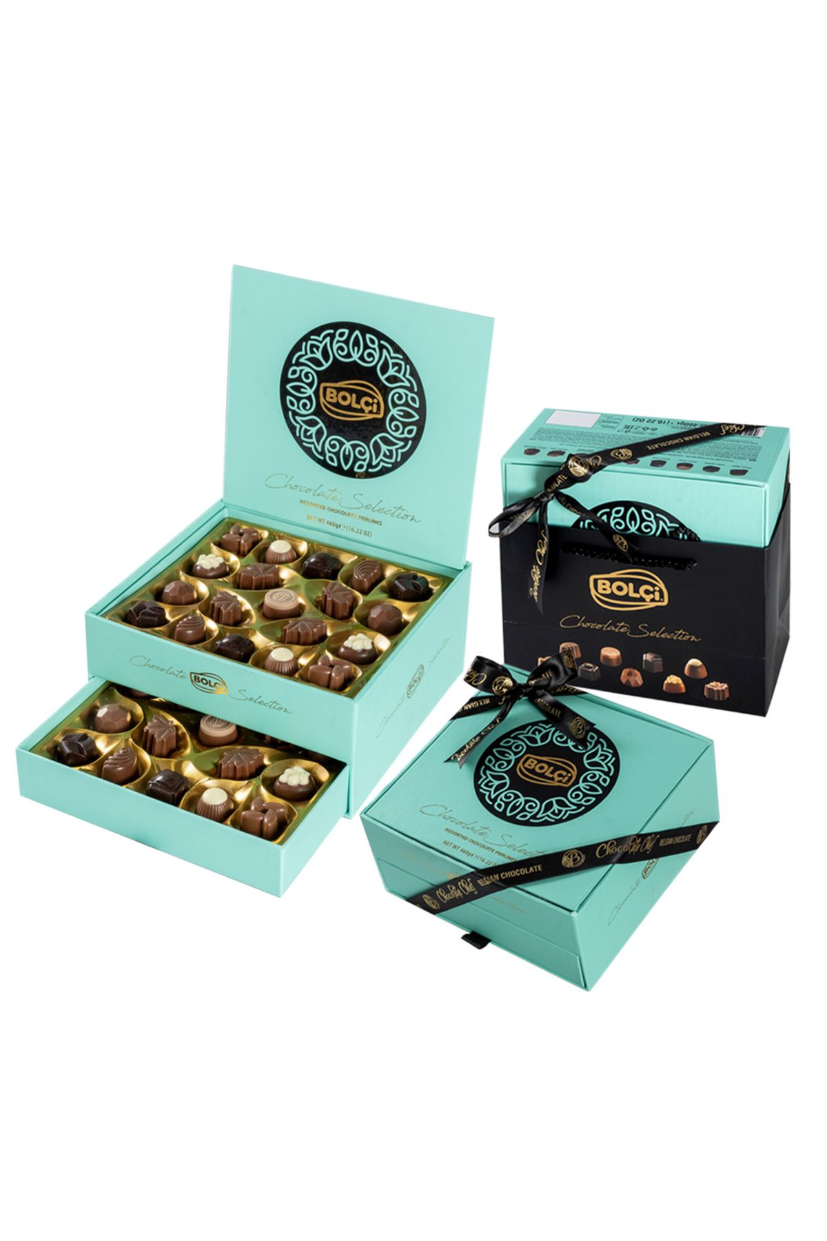 Chocolate Selection Turkuaz Hediye Çikolata 460g