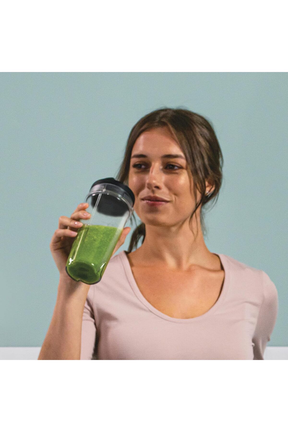 NINJA-700W Slim Blender and Smoothie Maker, 2x 470ml Cups with Lid - Powerful Personal Blender 6