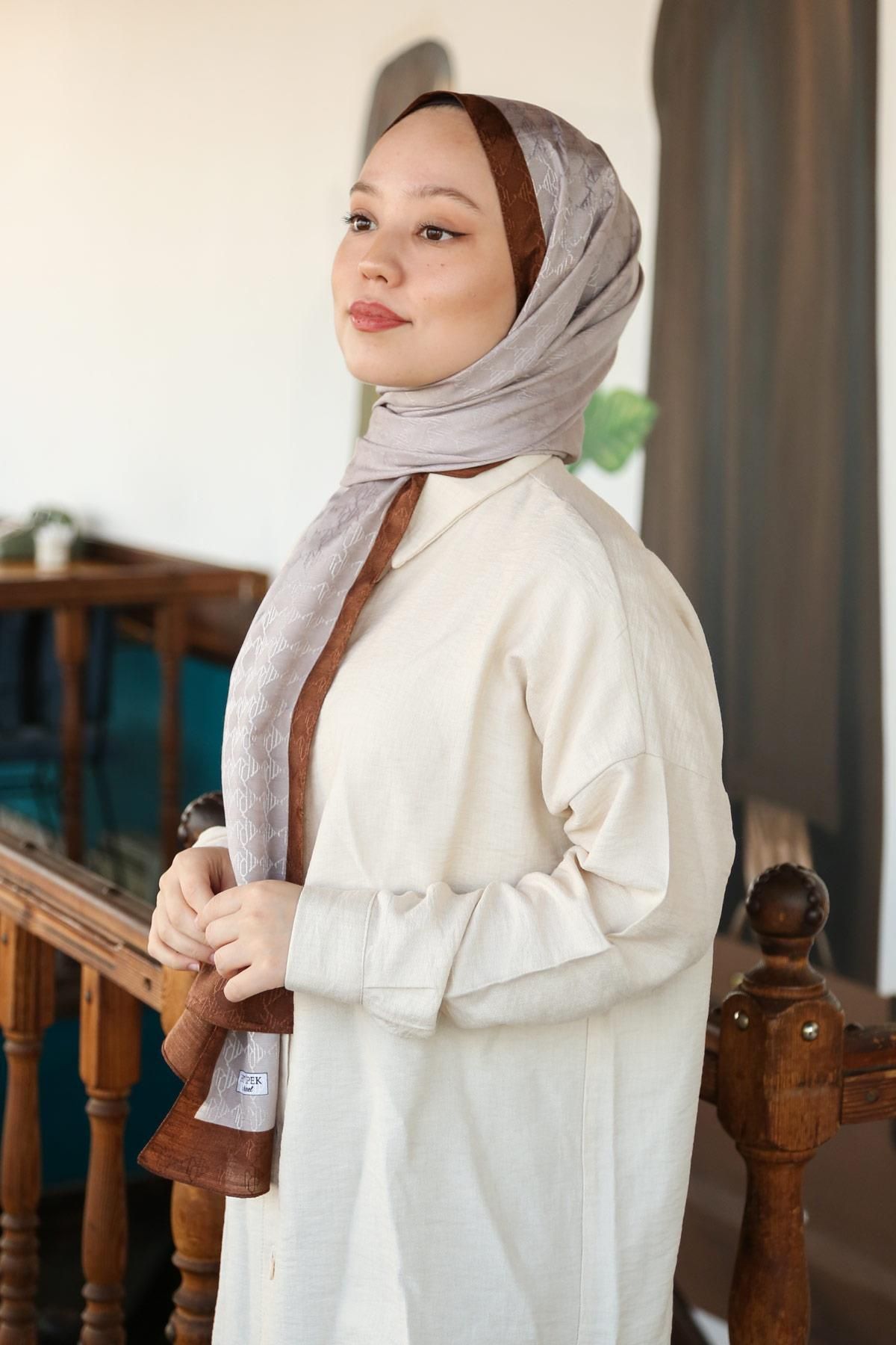 Hint İpek-Monogram Shawl MONOV06-20 4