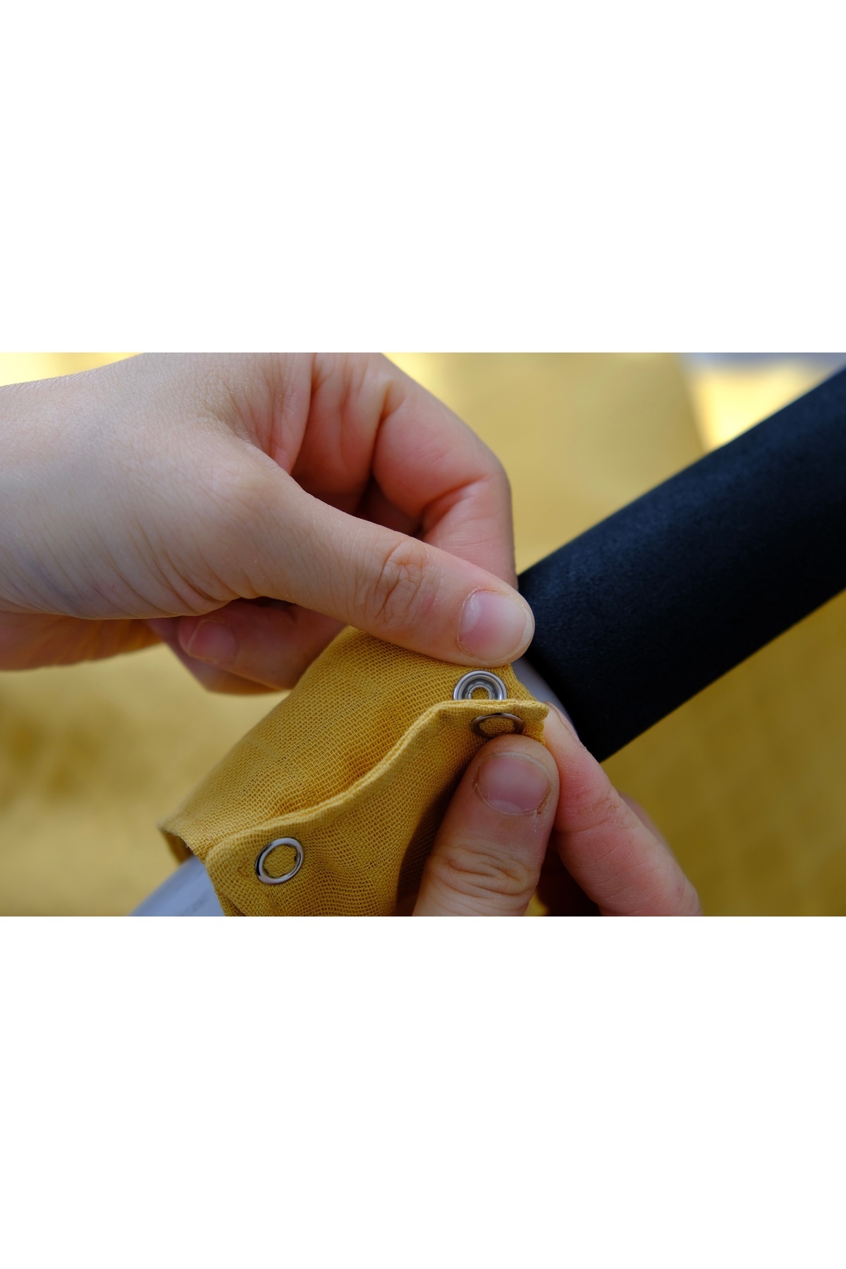 runbaby Run Baby Müslin Kumaş çıt Çıtlı Puset Örtüsü (HARDAL) 75x100cm fotoğrafı 5 (önizleme)