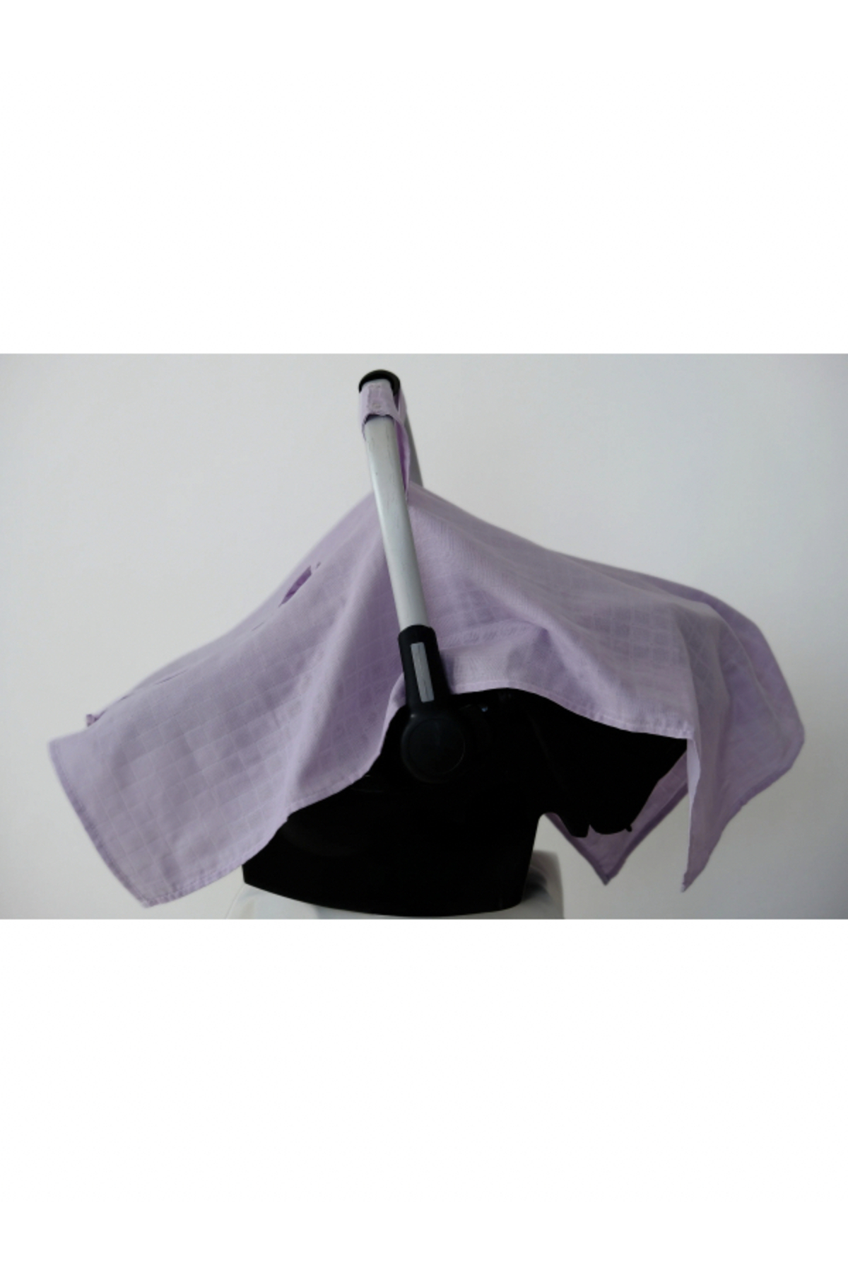 runbaby Run Baby Müslin Kumaş çıt Çıtlı Puset Örtüsü (LİLA) 75x100cm fotoğrafı 3 (önizleme)