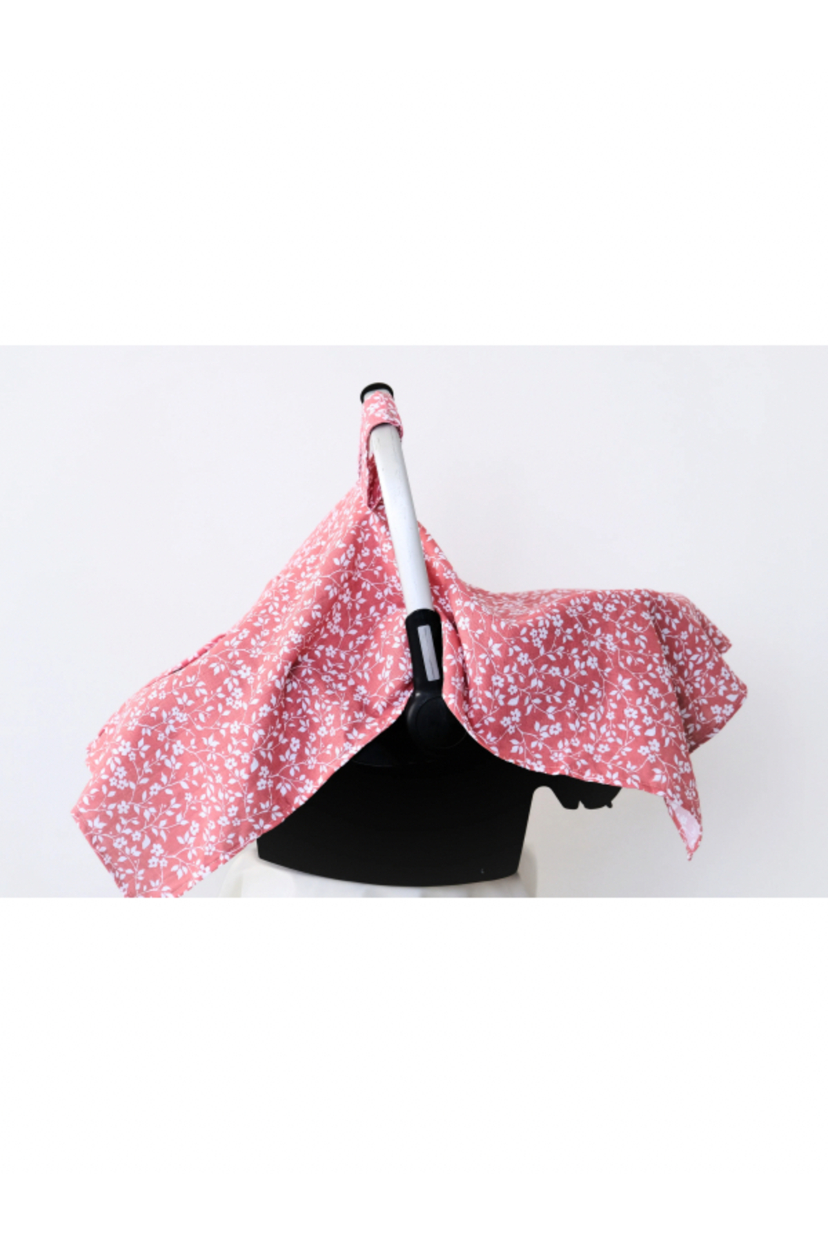 runbaby Run Baby Müslin Kumaş çıt Çıtlı Puset Örtüsü (PEMBE ÇİÇEK) 75x100cm fotoğrafı 3 (önizleme)