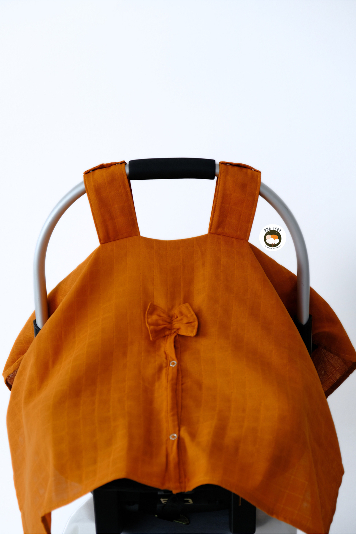 runbaby Run Baby Müslin Kumaş çıt Çıtlı Puset Örtüsü (TARÇIN) 75x100cm fotoğrafı 2 (önizleme)