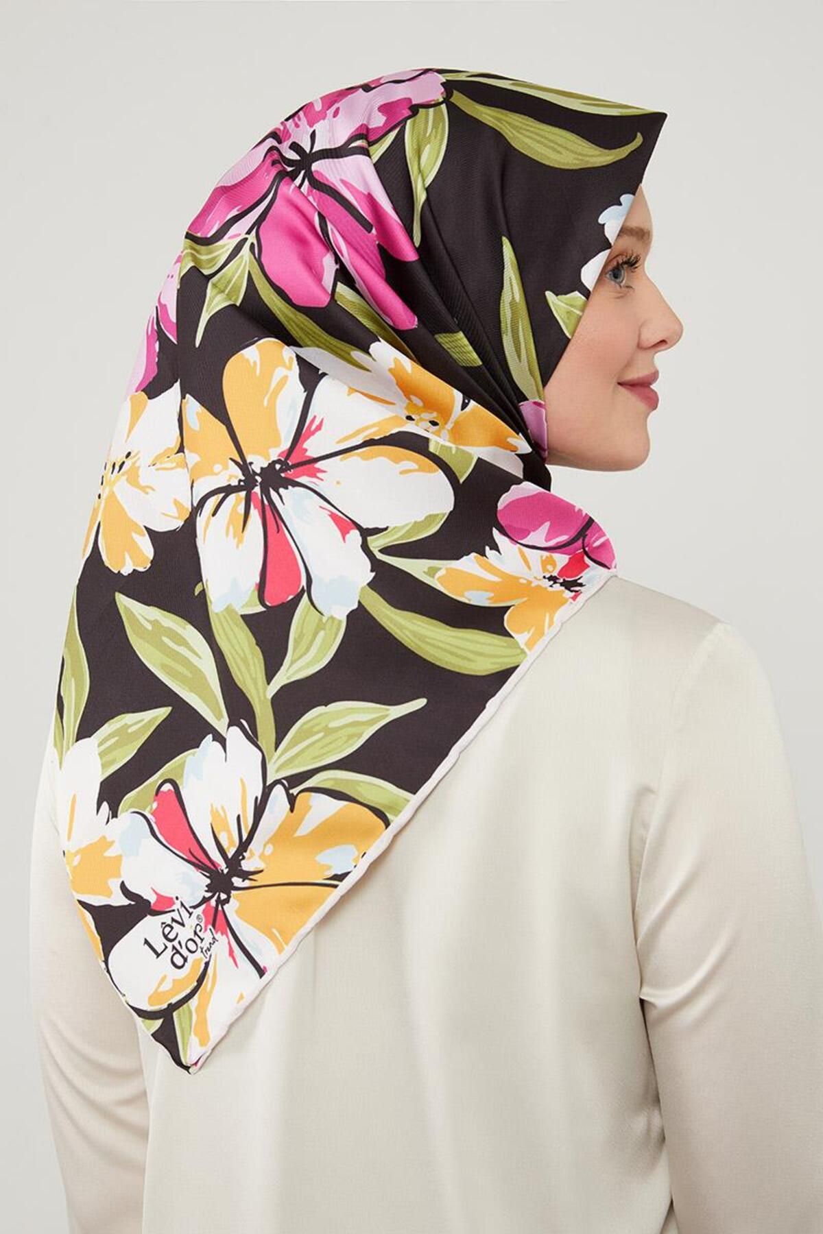 روسری صورتی Twill Trend Violet Azalea Levidor