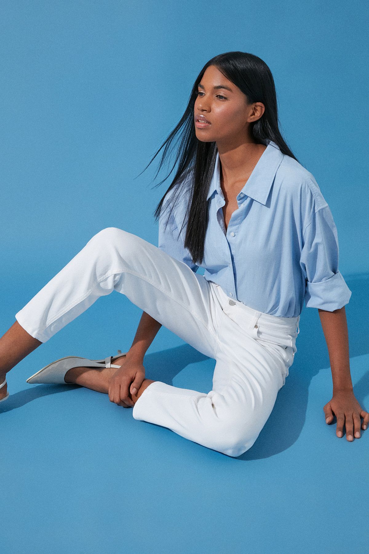 Trendyol Collection-Бели Mom Jeans с висока талия Twoss24Je00122 3