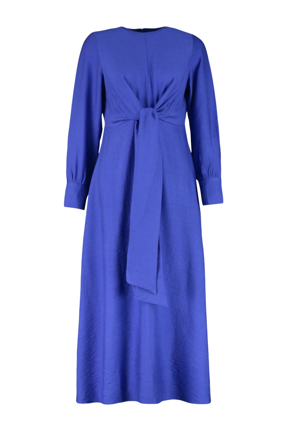 Trendyol Modest-فستان منسوج بتفاصيل ربطة الخصر من ساكس TCTSS23EB00221 7