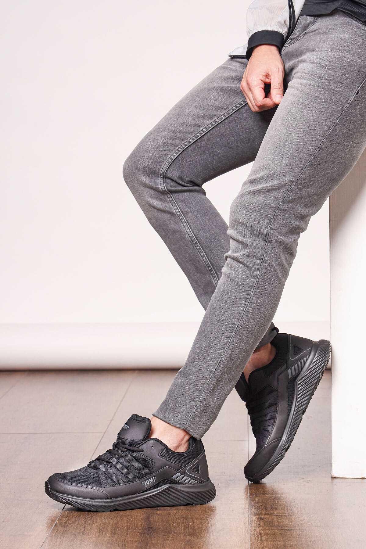24865 Siyah Erkek Sneaker Günlük Spor Ayakkabı — مشکی jump 24865 xl — تصویر 4 از 7